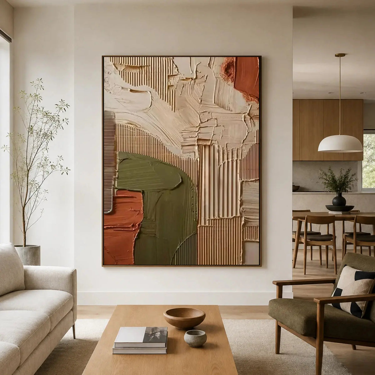 Abstract Textured Wall Art #AW188