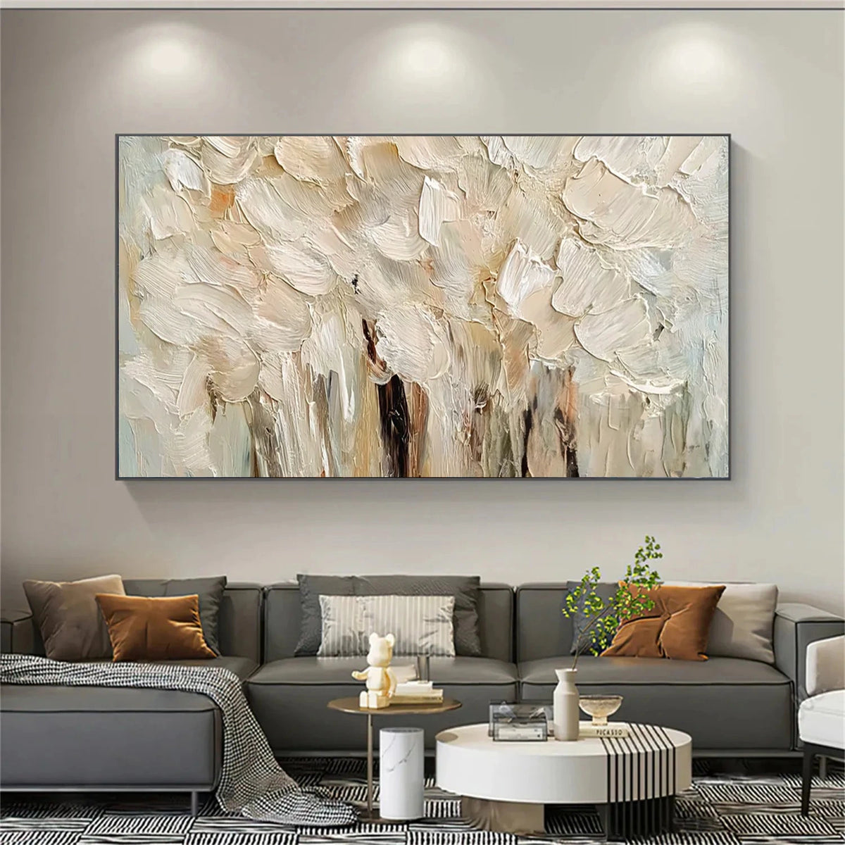 Abstract Flower And Tree Canvas Art #FT069