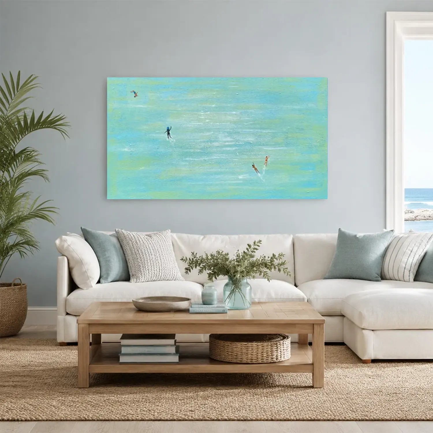 Swimming Sports Textured Wall Art #SC010
