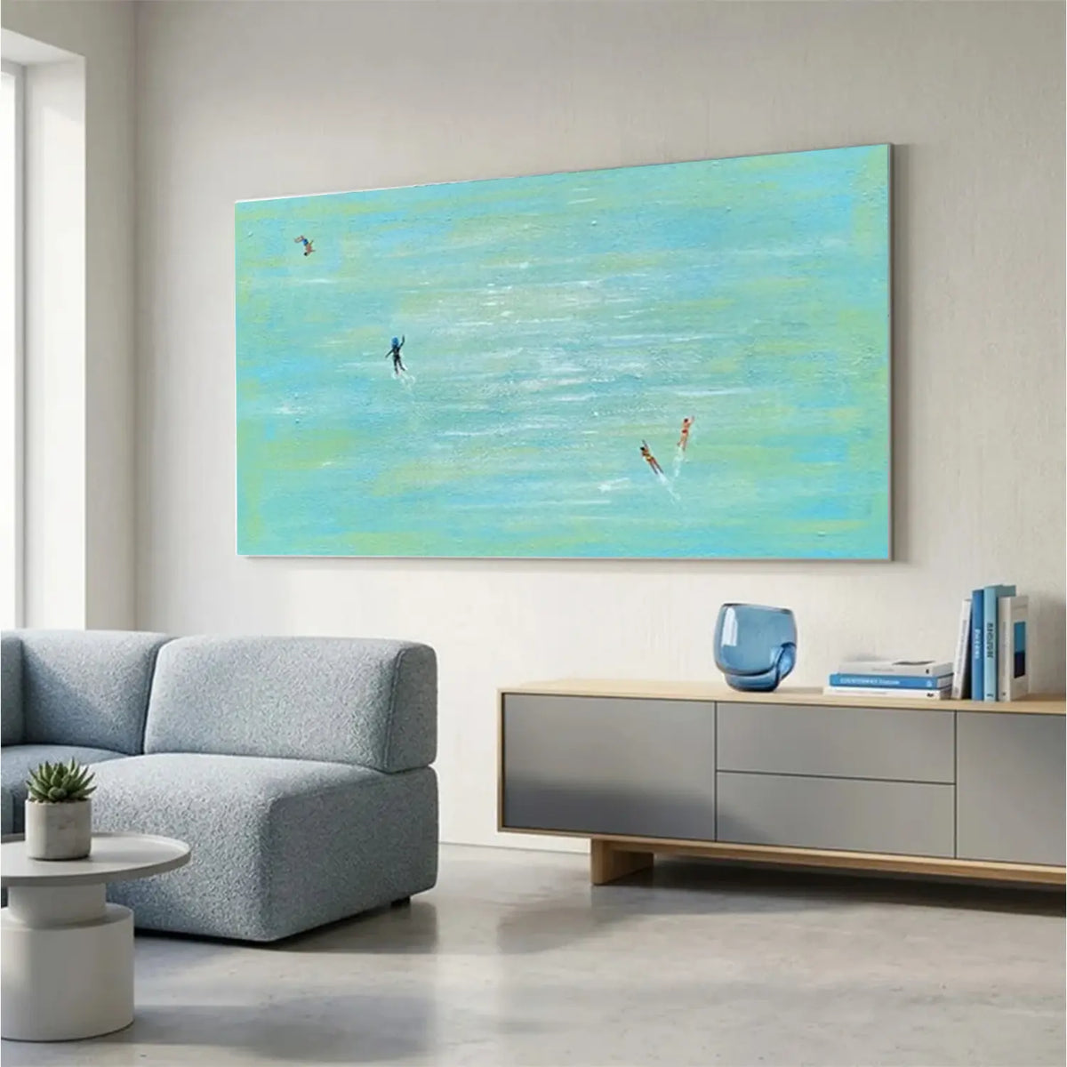 Swimming Sports Textured Wall Art #SC010