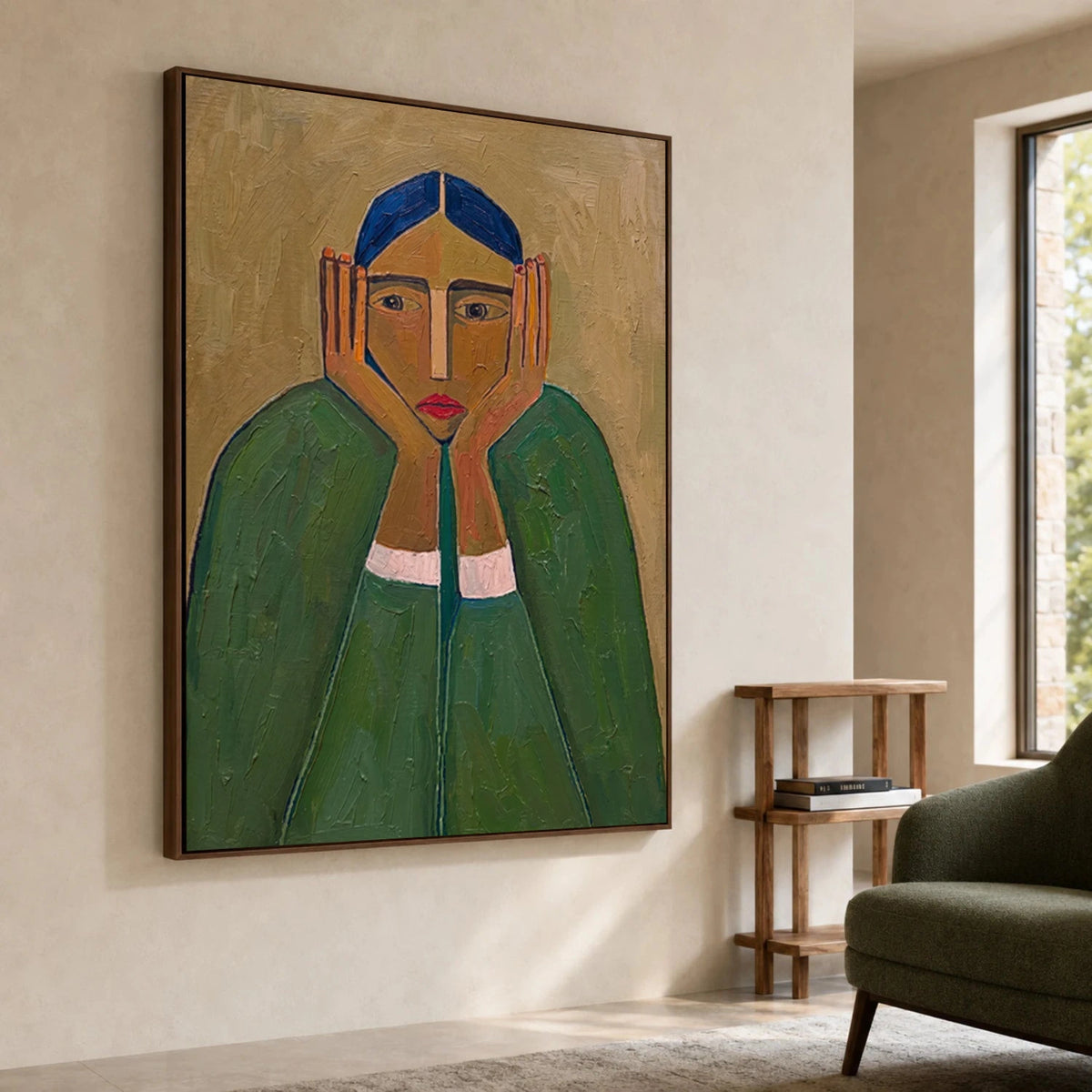 Vintage Americana Art The Silent Gaze #VA099