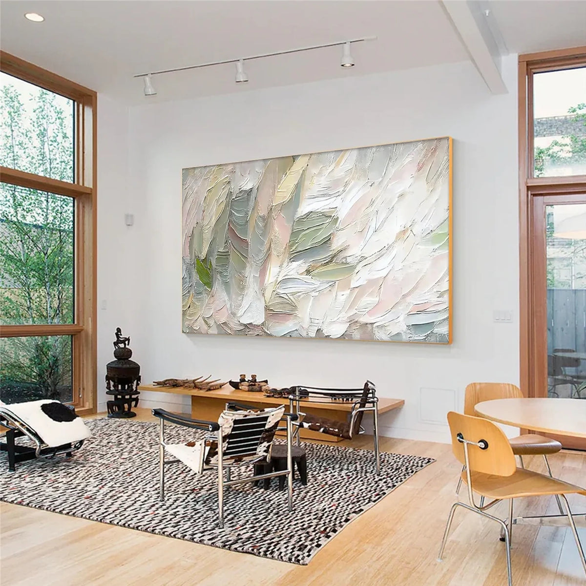 Abstract Textured Painting Canvas #AW191