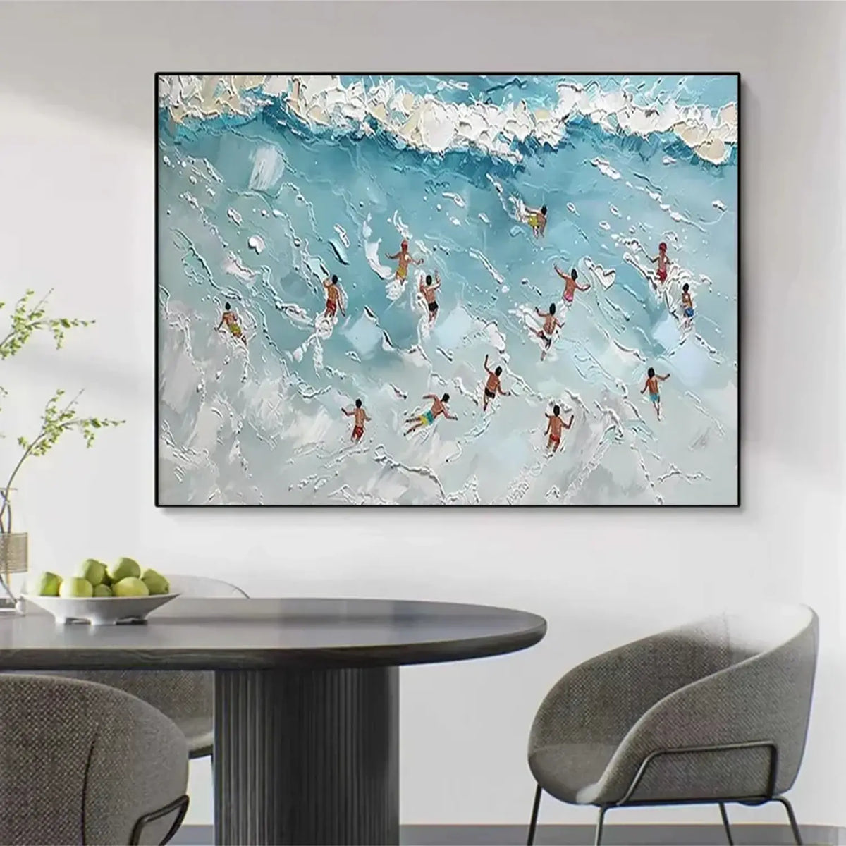 Swimming Sports Textured Wall Art #SC012