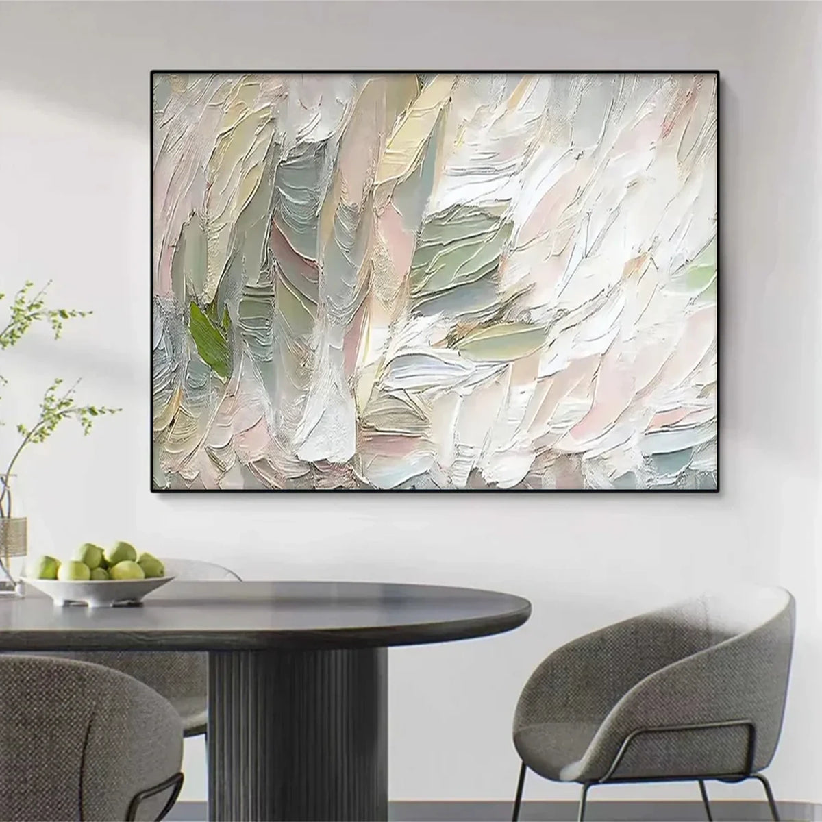 Abstract Textured Painting Canvas #AW191
