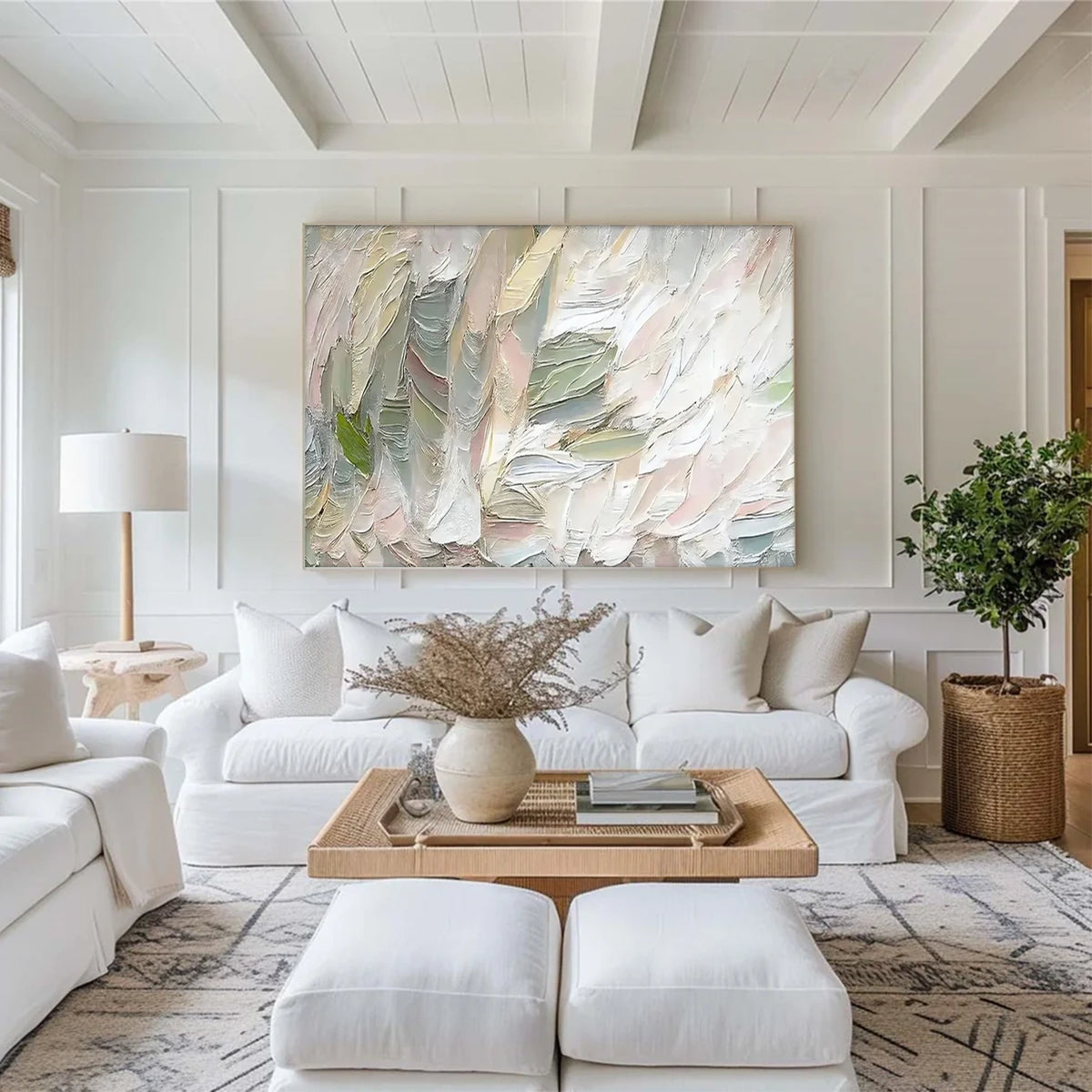 Abstract Textured Painting Canvas #AW191