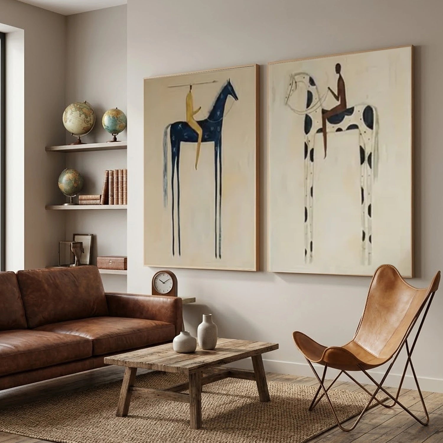 Vintage Americana Art | Twin Nocturnes