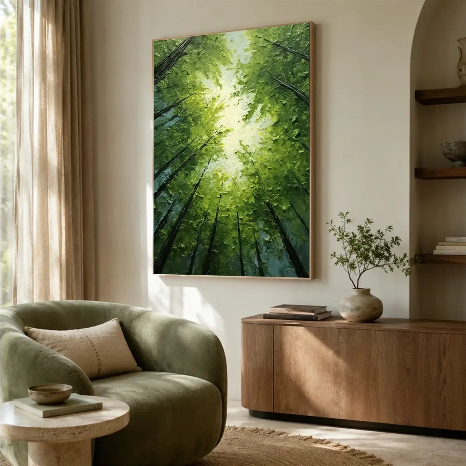 Tree Textured Painting Canvas #FT056