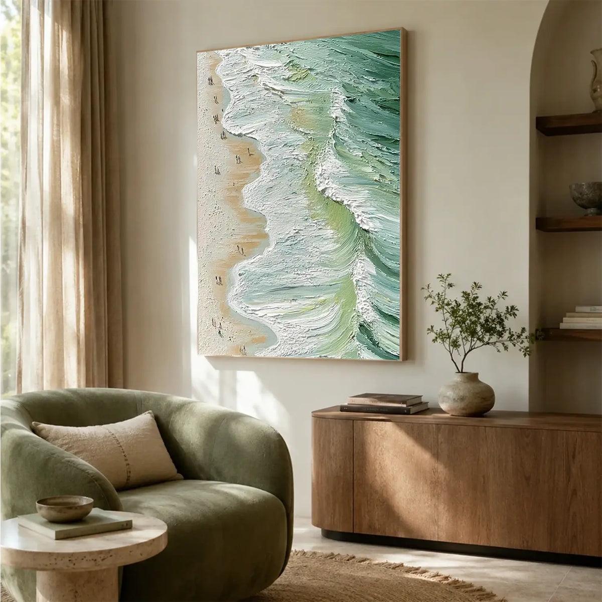 Ocean Textured Painting Canvas #OS058