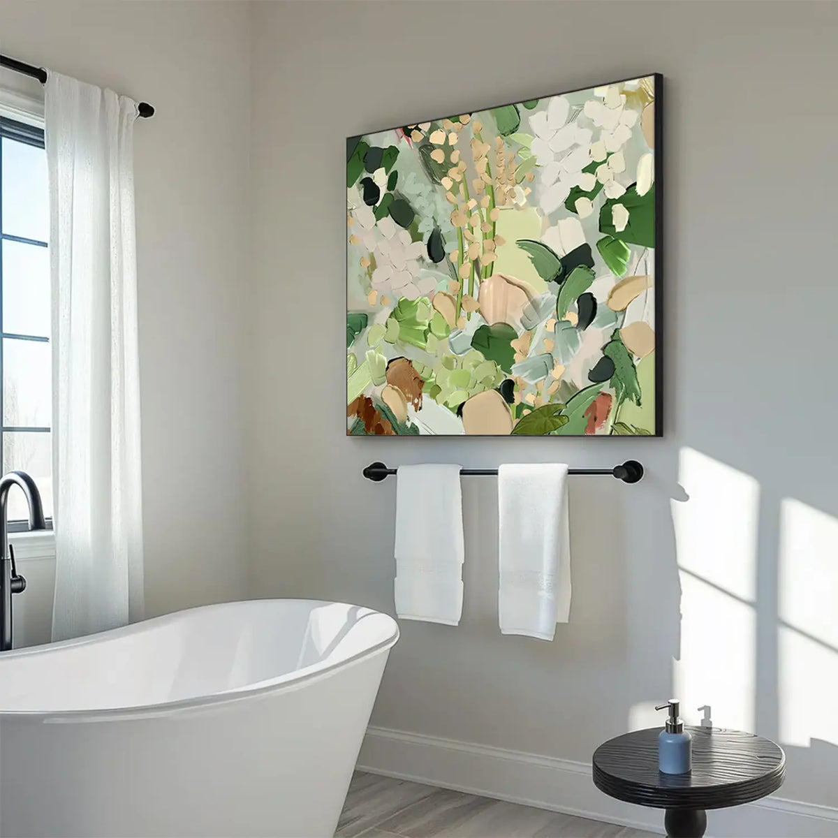 Colorful Abstract Textured Painting Canvas #FT059