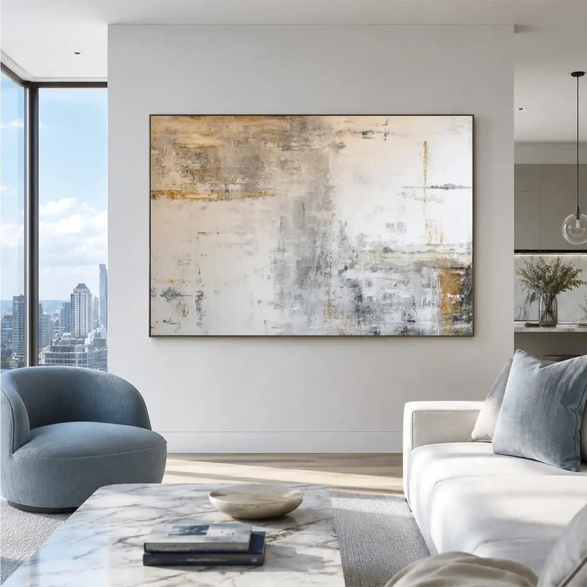 Abstract Textured Wall Art #AW148