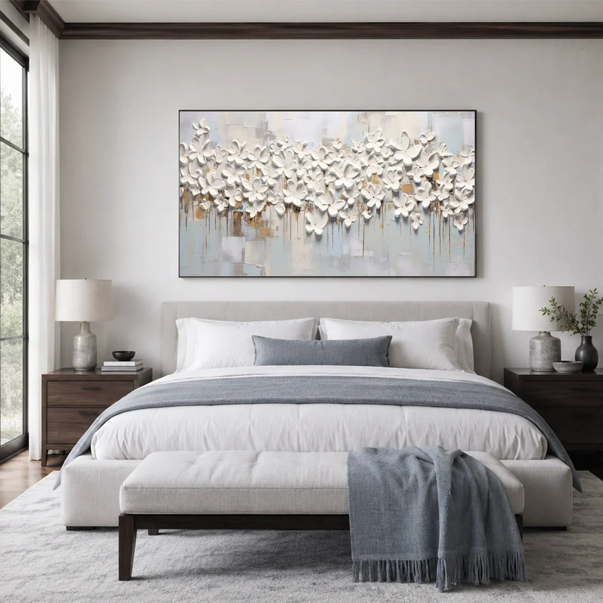 Abstract Flower And Tree Canvas Art #FT067