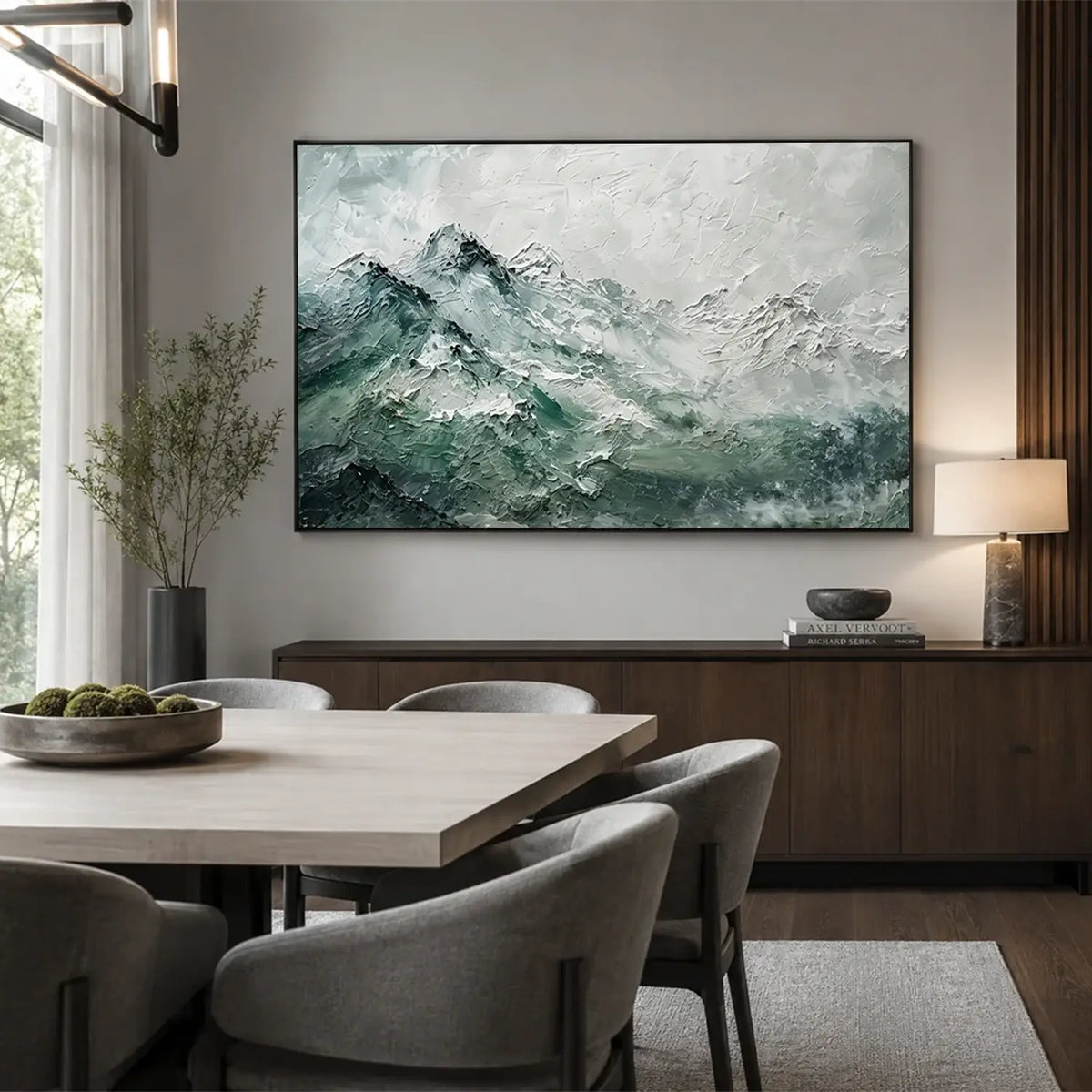 Abstract Mountain Canvas Art #MM022