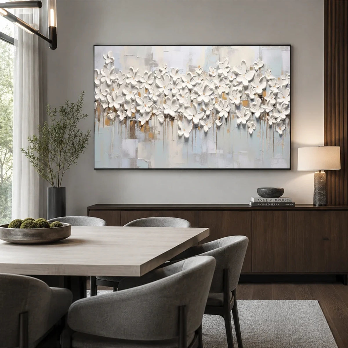Abstract Flower And Tree Canvas Art #FT067