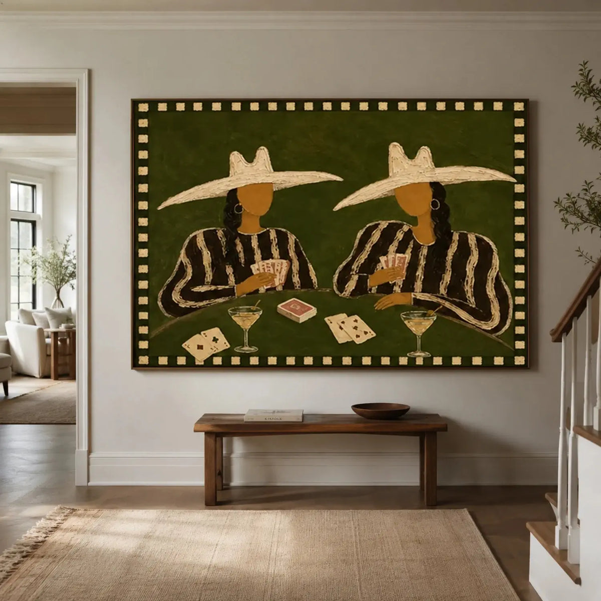 Vintage Americana Art Western Cowboy #VA091