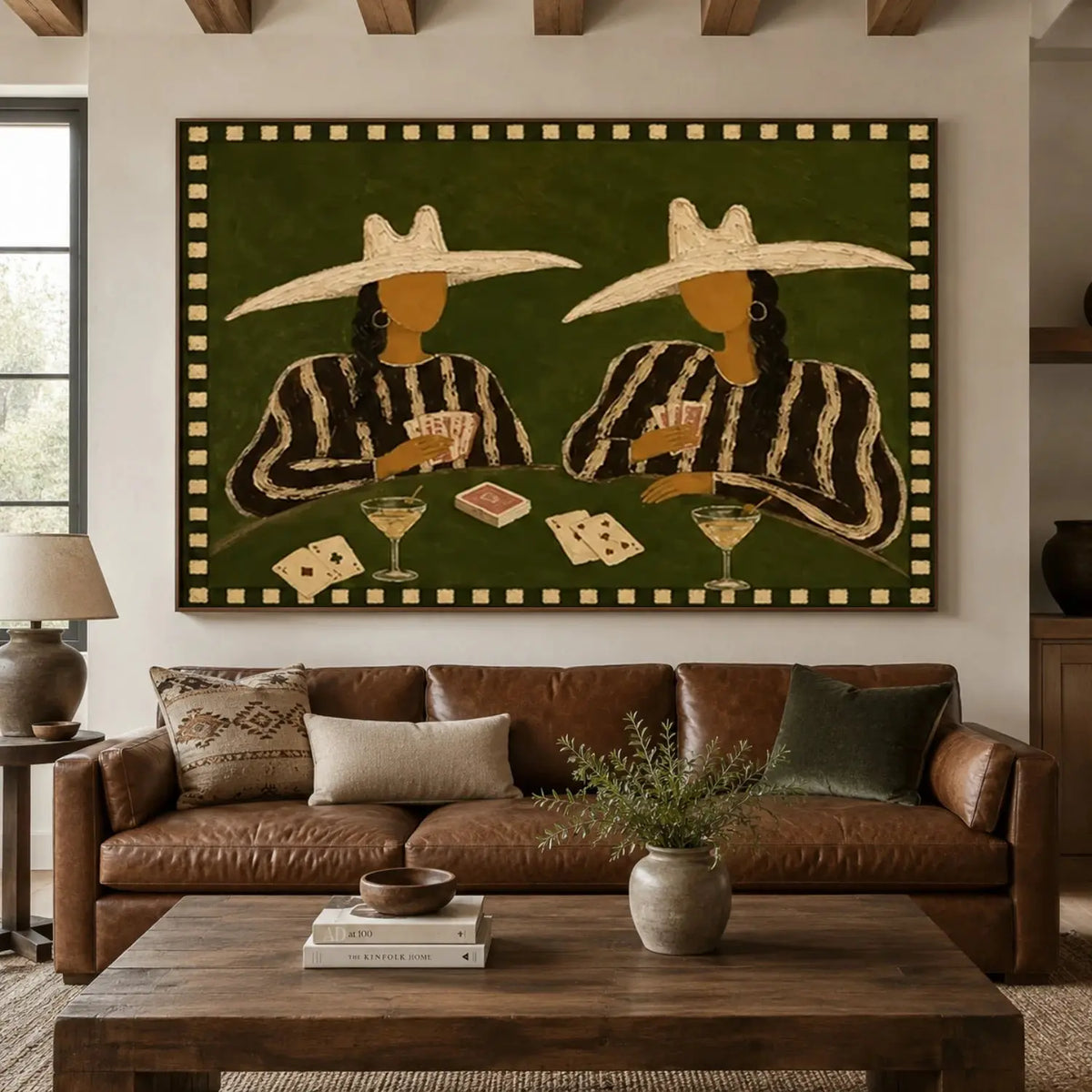 Vintage Americana Art Western Cowboy #VA091