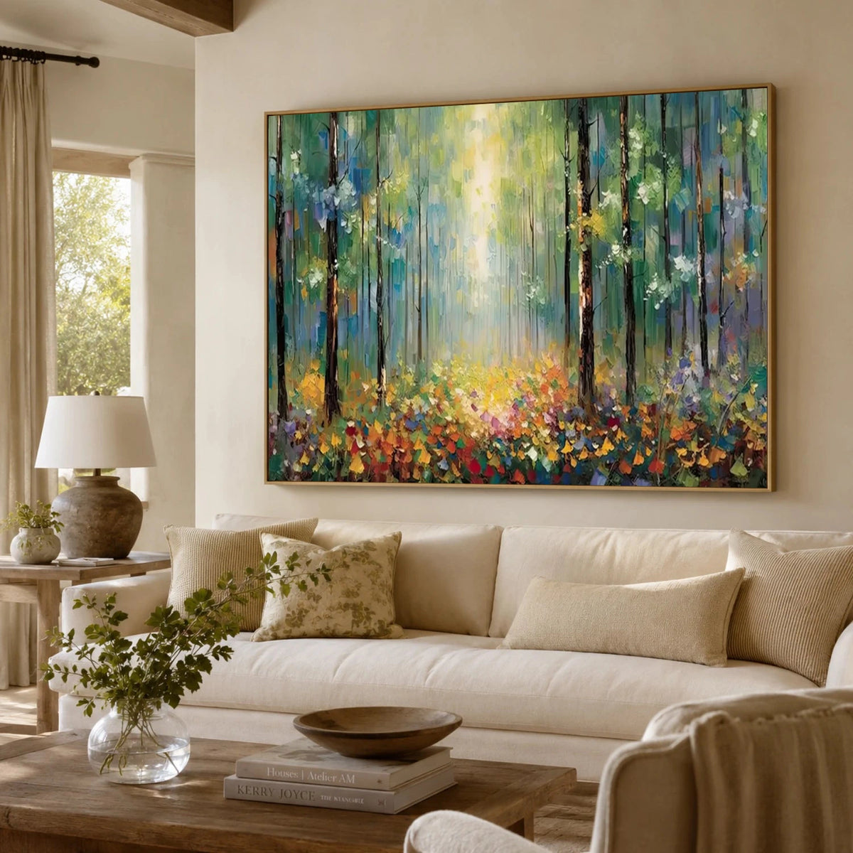 Abstract Flower And Tree Canvas Art #FT065