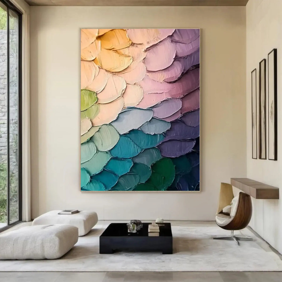 Colorful Abstract Textured Wall Art #AW153