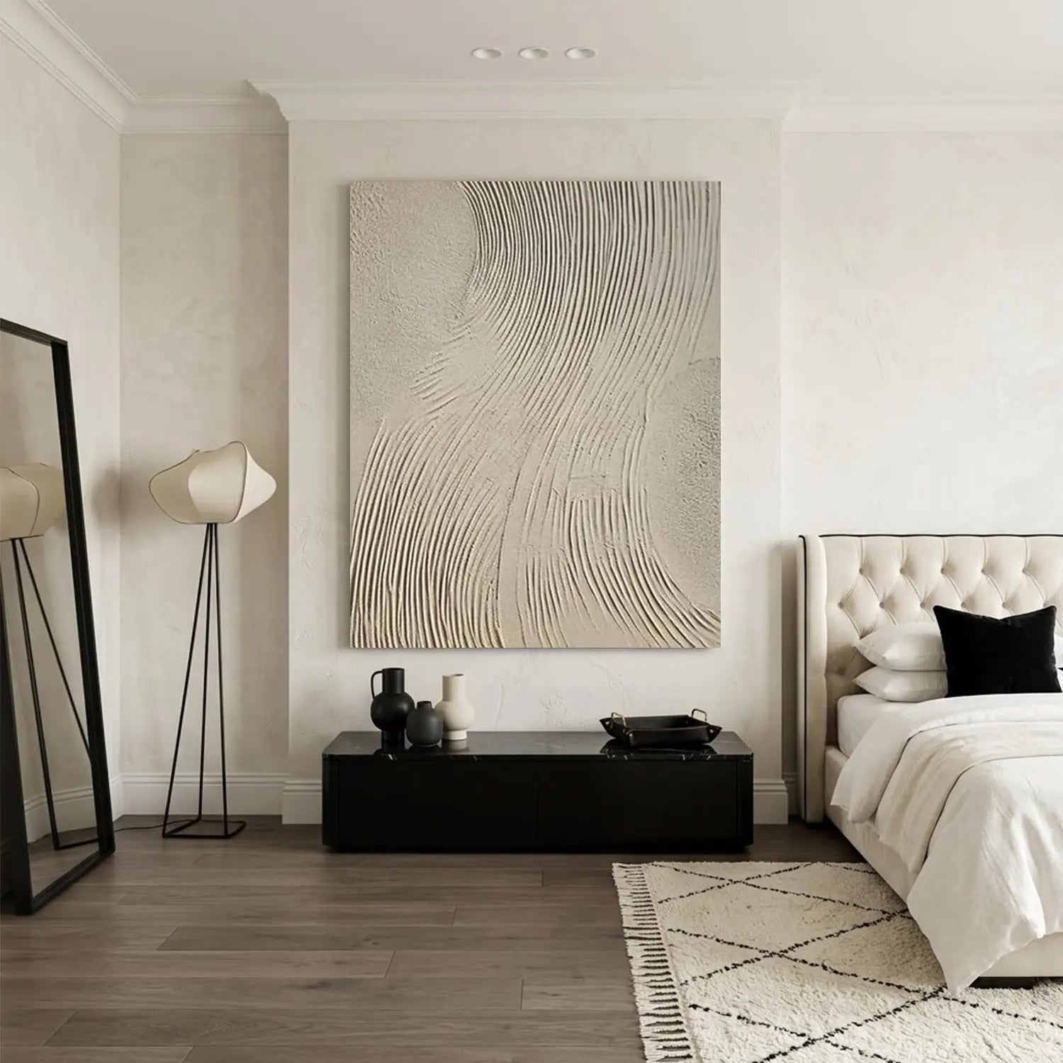 Beige & Brown Abstract