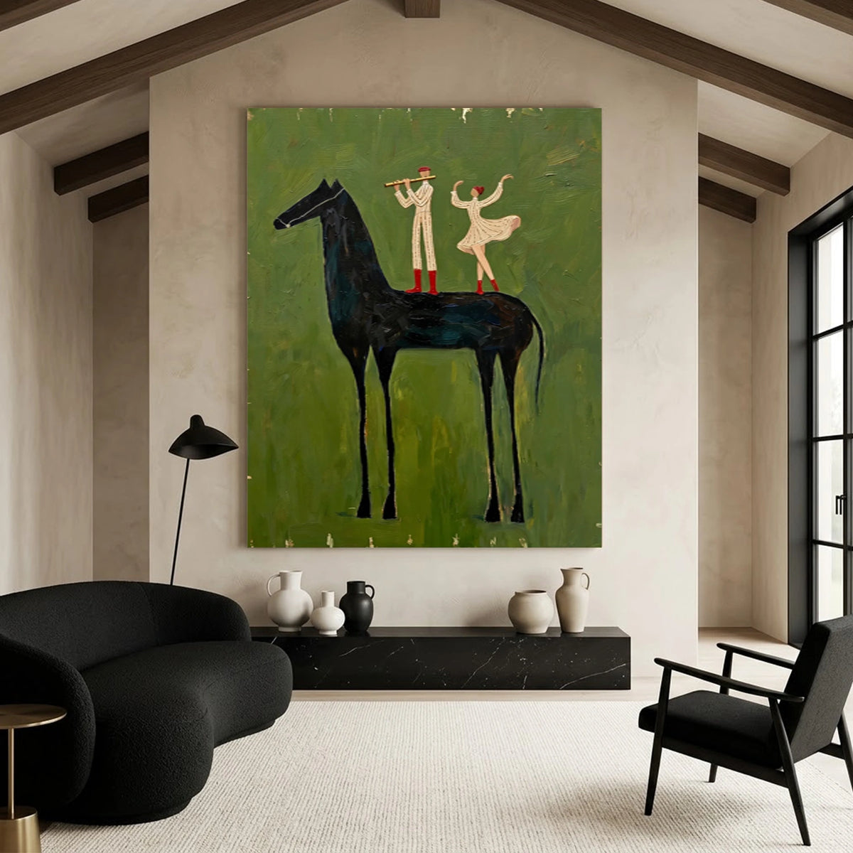 Vintage Americana Art Olive Green #VA097