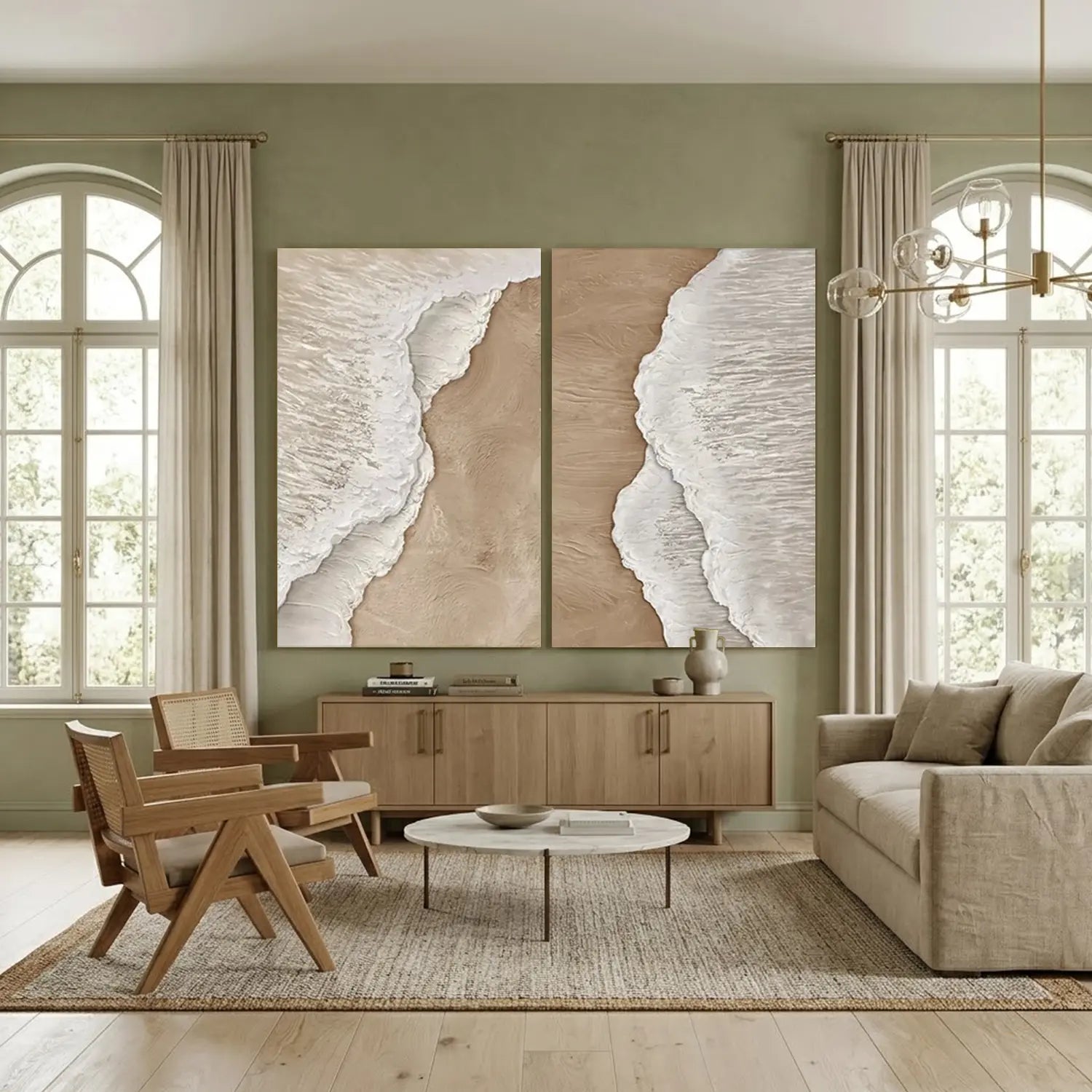 Ocean And Sky Painting Set of 2