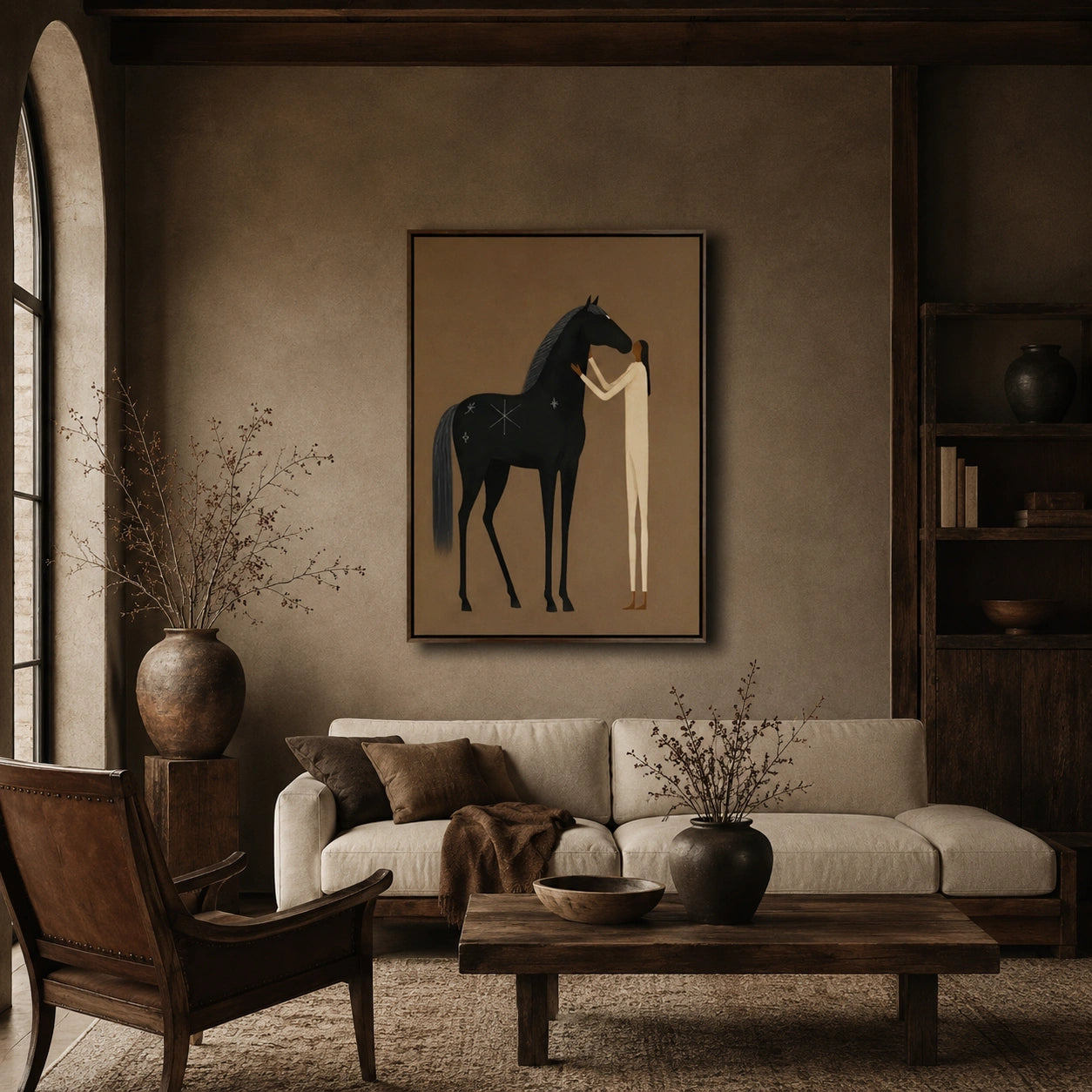 Vintage Americana Art | Midnight Tenderness
