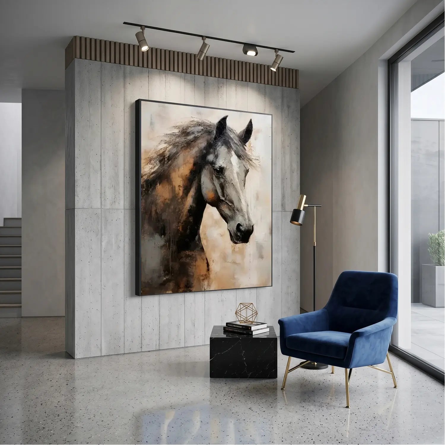 Animal Textured Canvas Art Painting #AC034