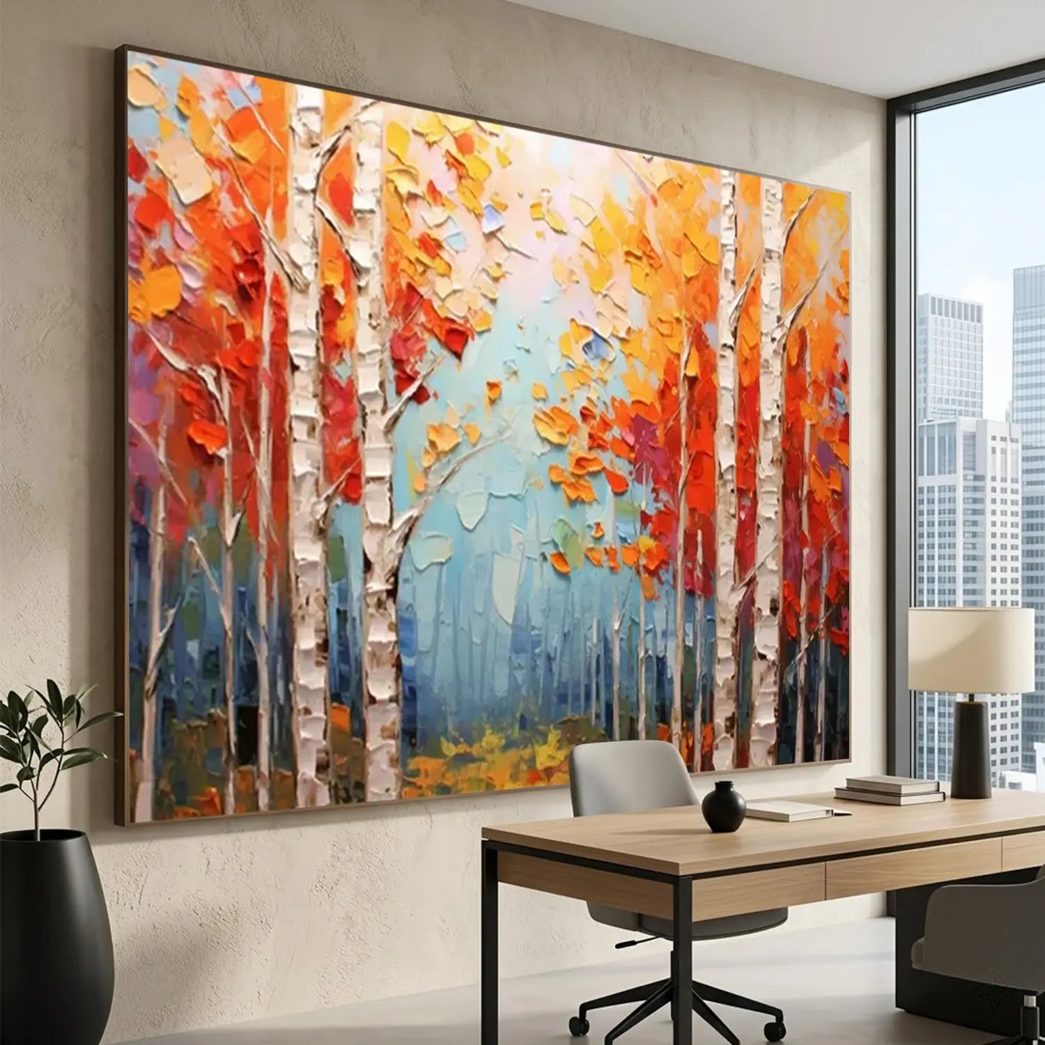 Tree Abstract Textured Wall Art