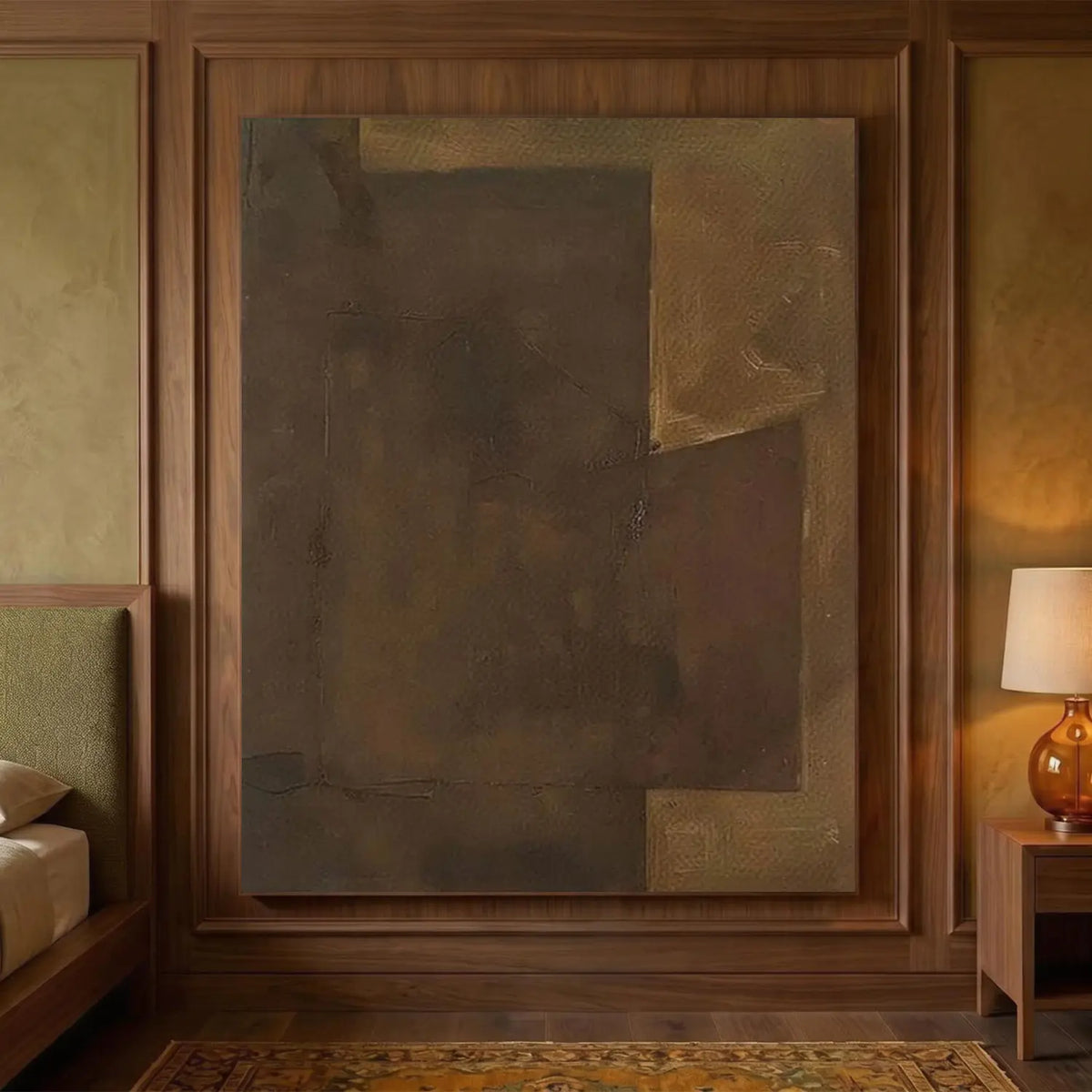 Brown Wabi Sabi Canvas Art #WS026