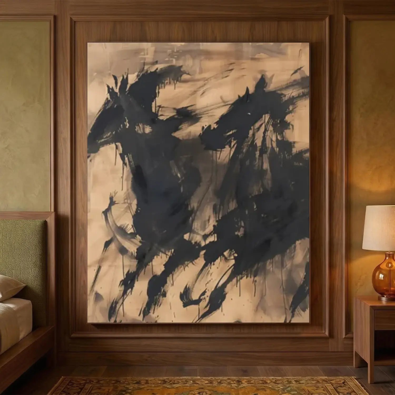 Abstract Horse Wall Art