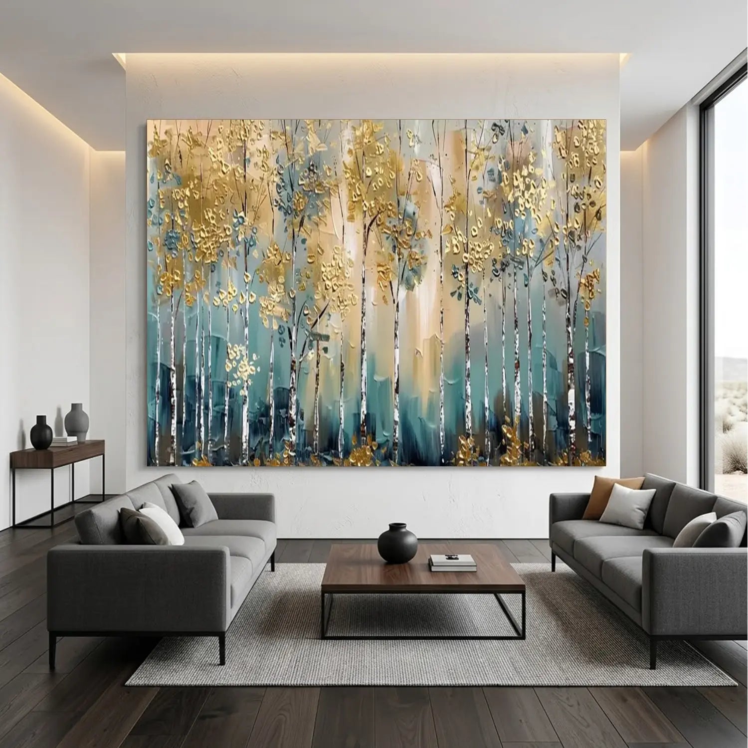 Tree Abstract Textured Wall Art