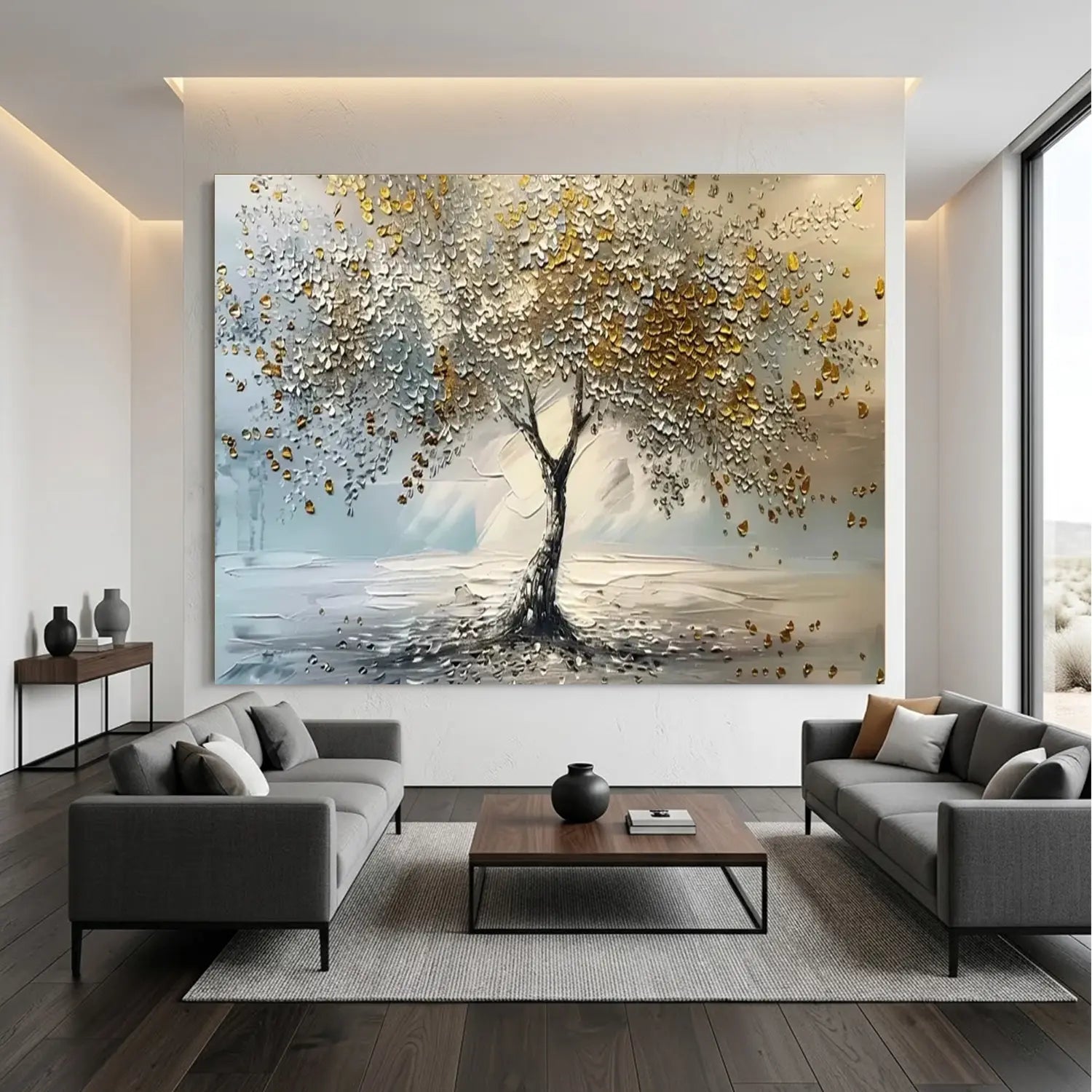 Tree Abstract Textured Wall Art
