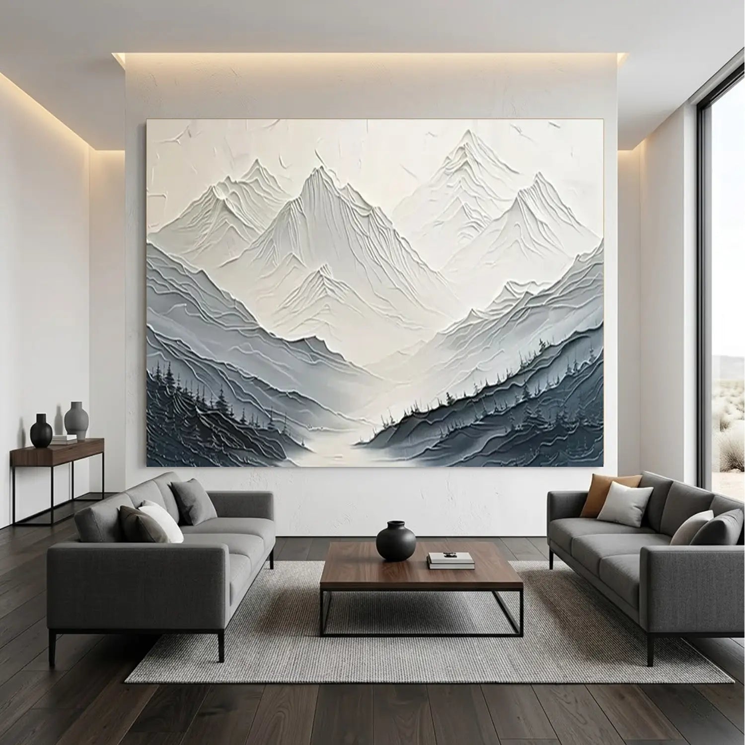 Plaster Art Minimalist Textured Painting
