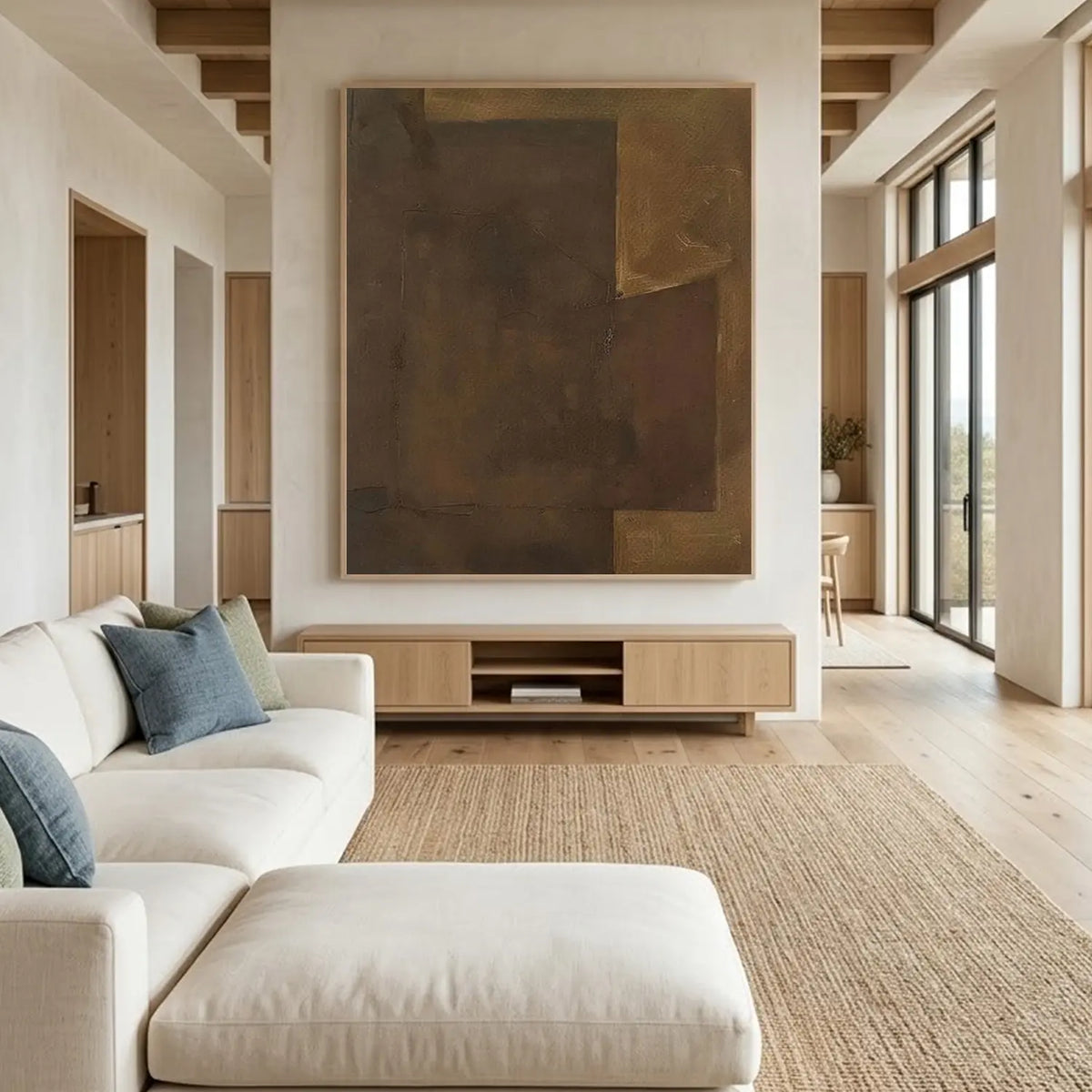 Brown Wabi Sabi Canvas Art #WS026