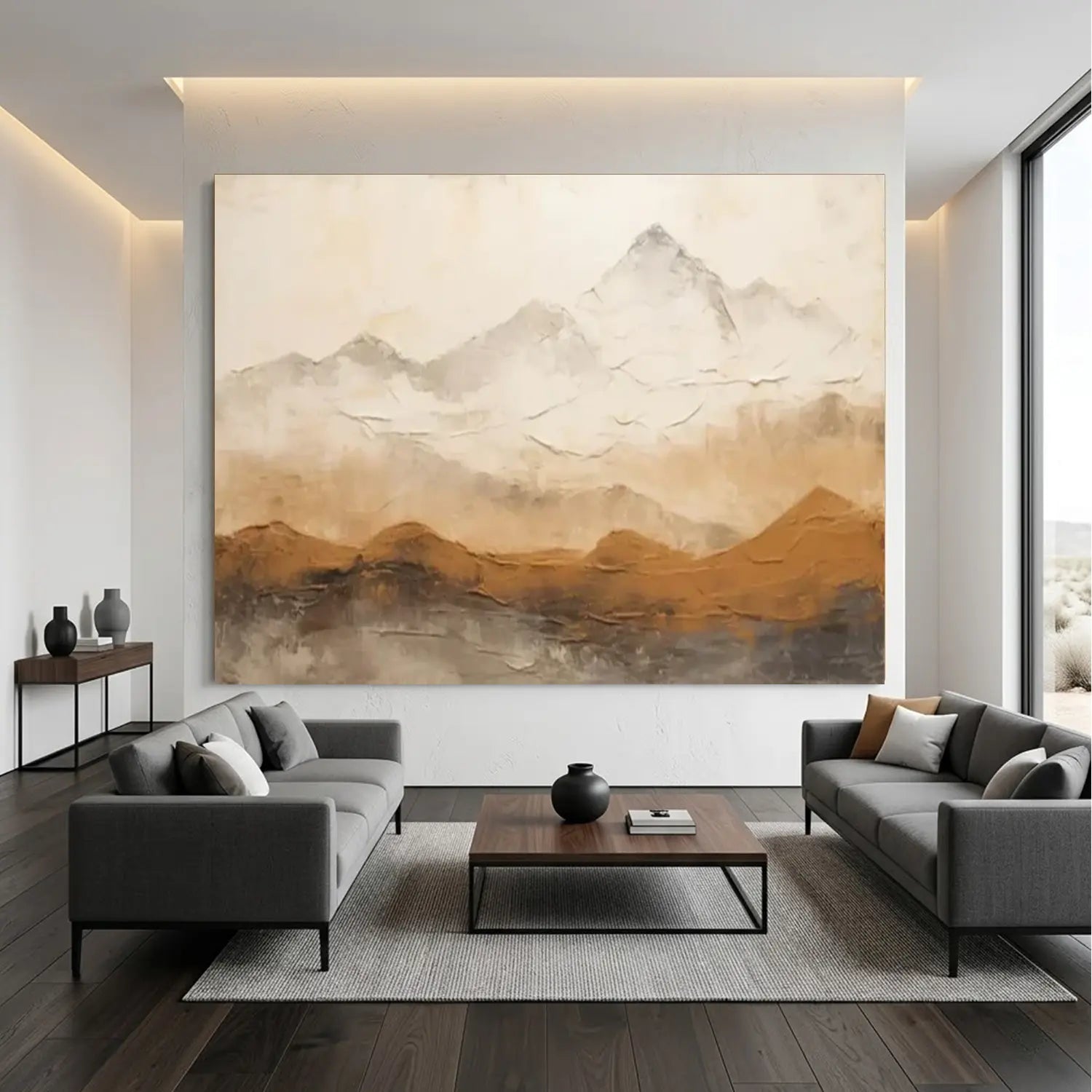 Abstract Mountain Canvas Art