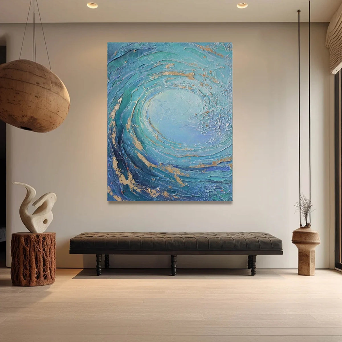 Ocean Textured Painting Canvas #OS057