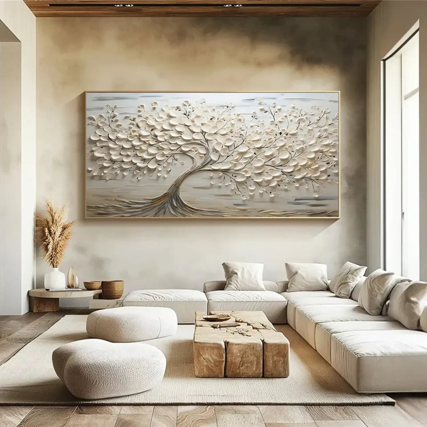 Tree Textured Painting Canvas