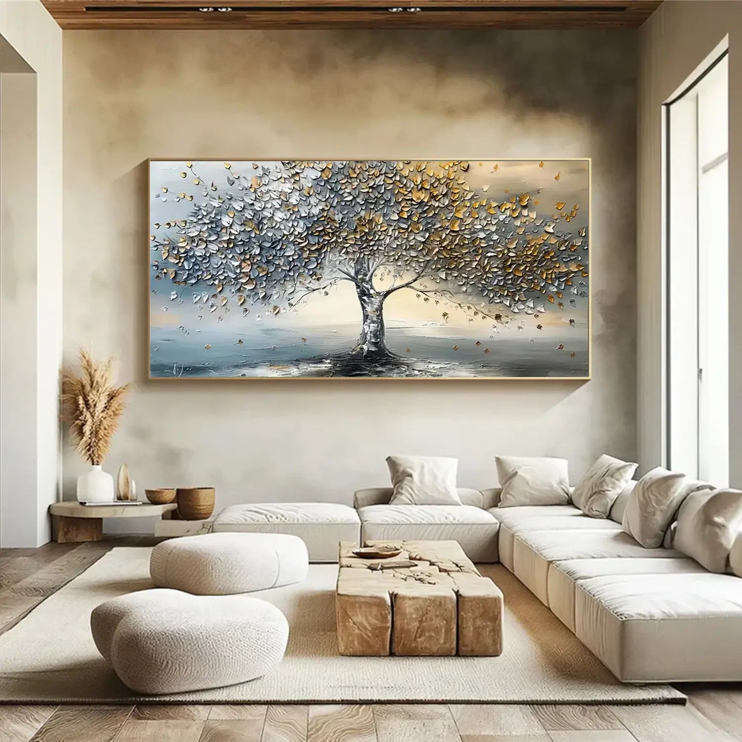 Tree Textured Painting Canvas