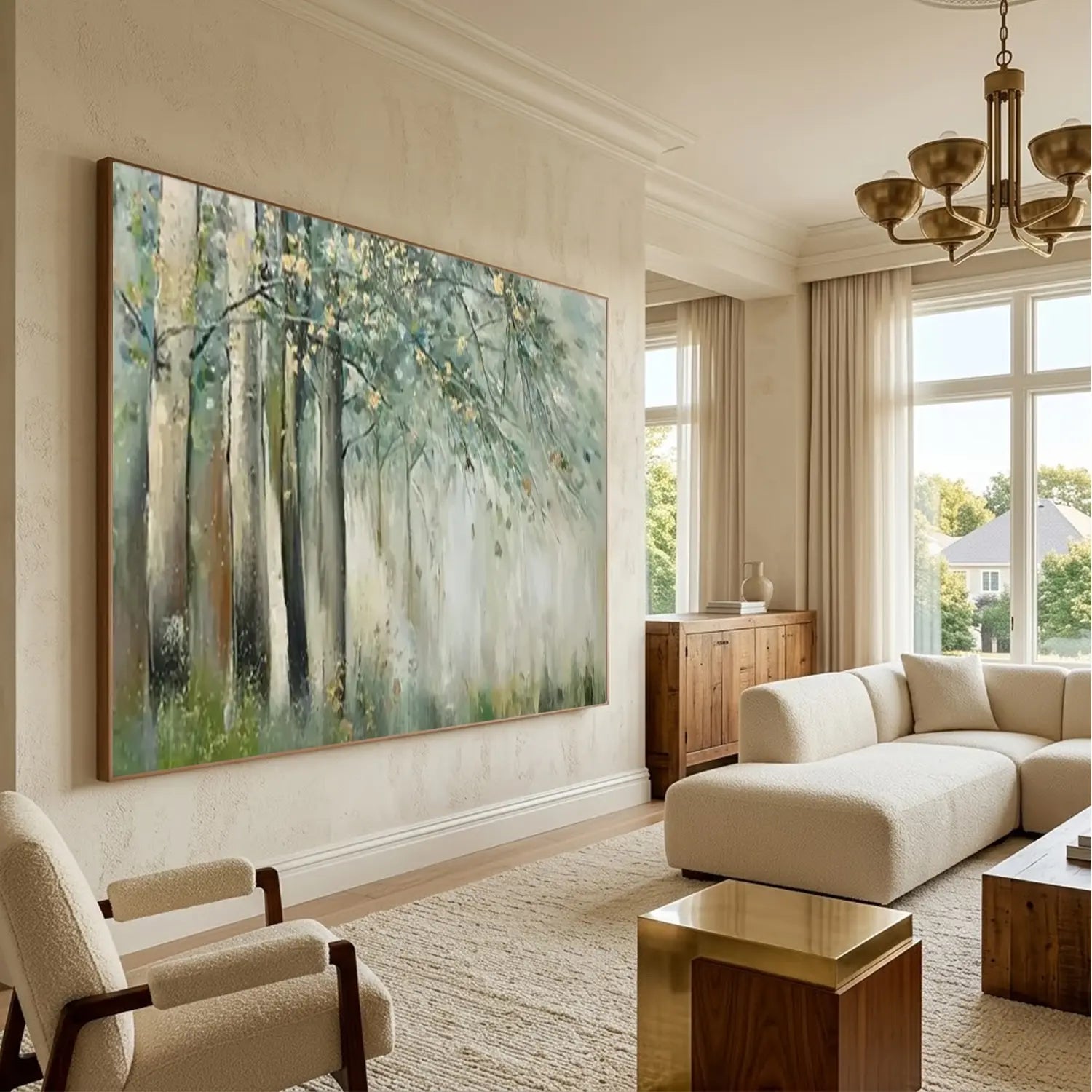 Tree Textured Painting Canvas
