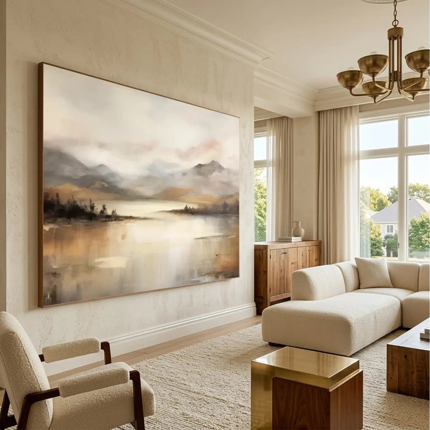 Abstract Mountain Canvas Art