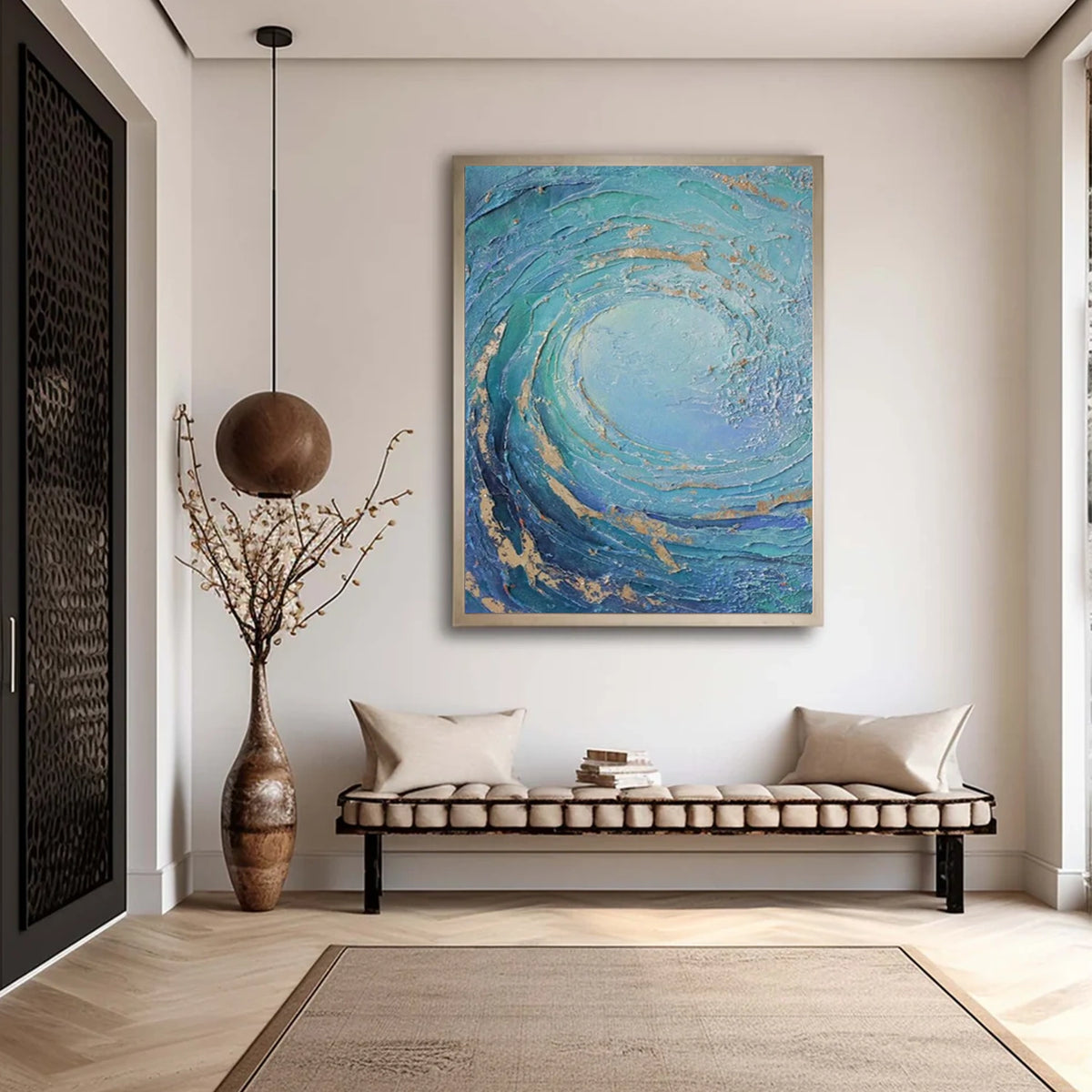 Ocean Textured Painting Canvas #OS057