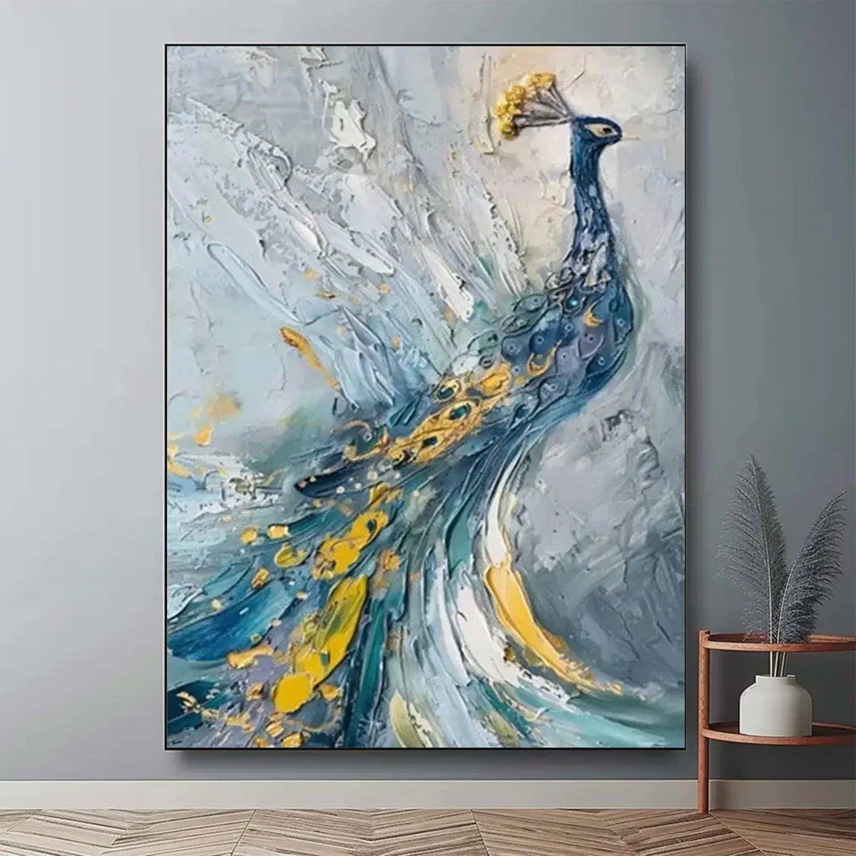 Animal Textured Canvas Art Painting #AA032