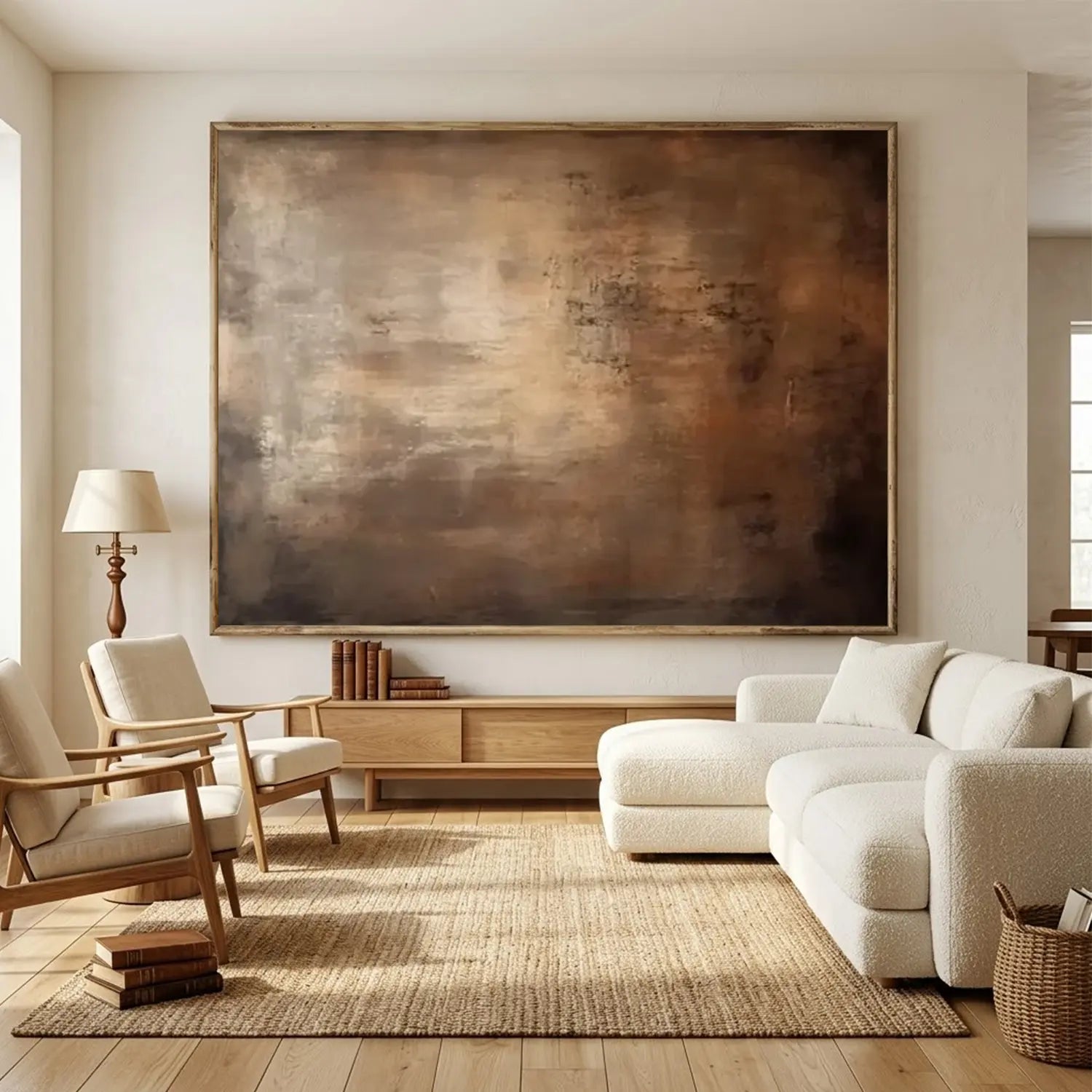 Brown Abstract Canvas Wall art