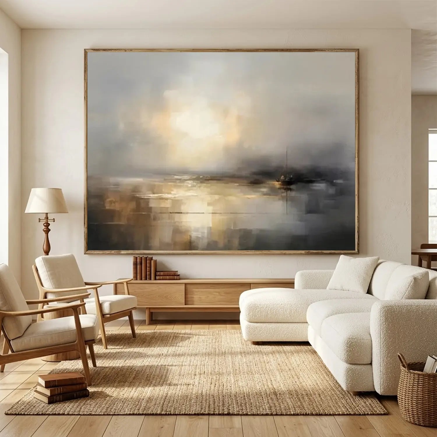 Ocean And Sky Abstract Wall Art