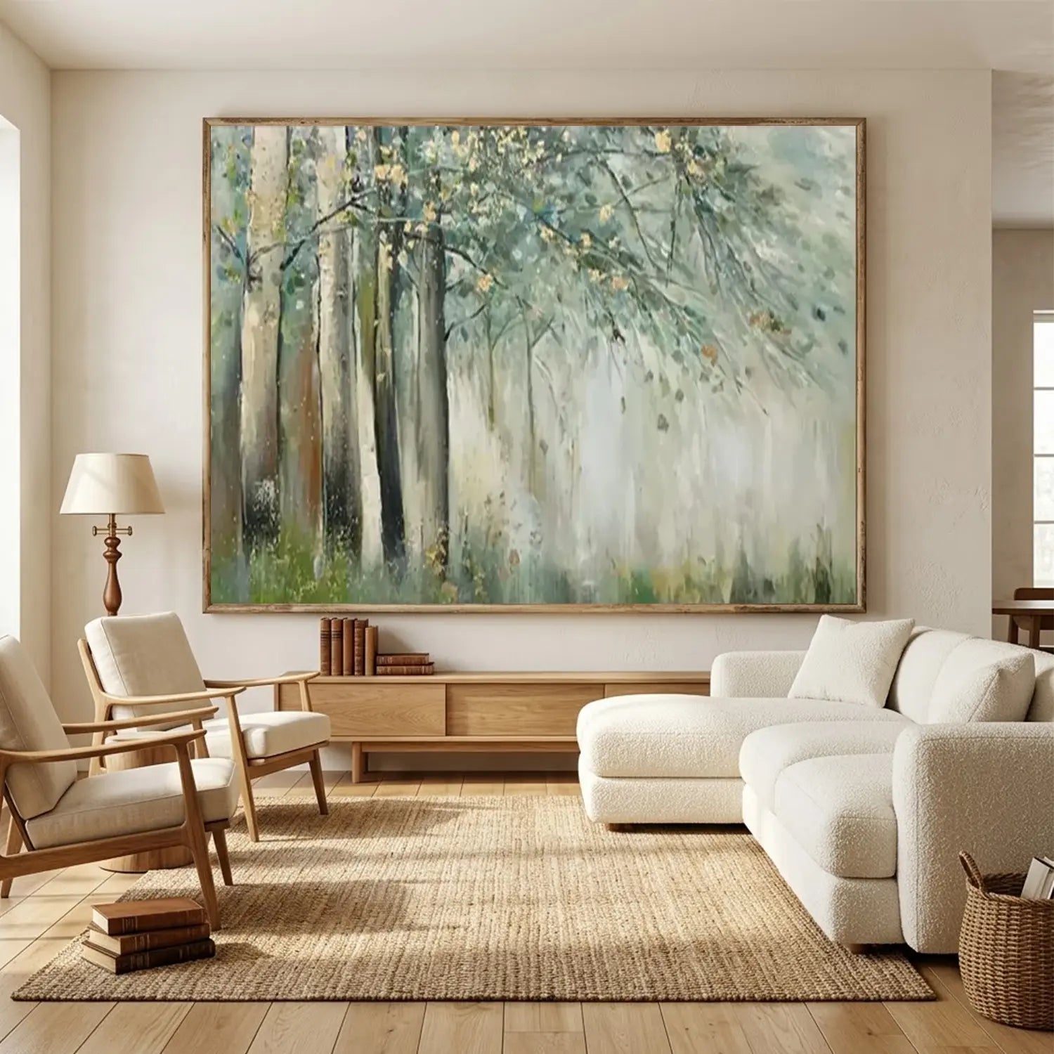 Tree Textured Painting Canvas