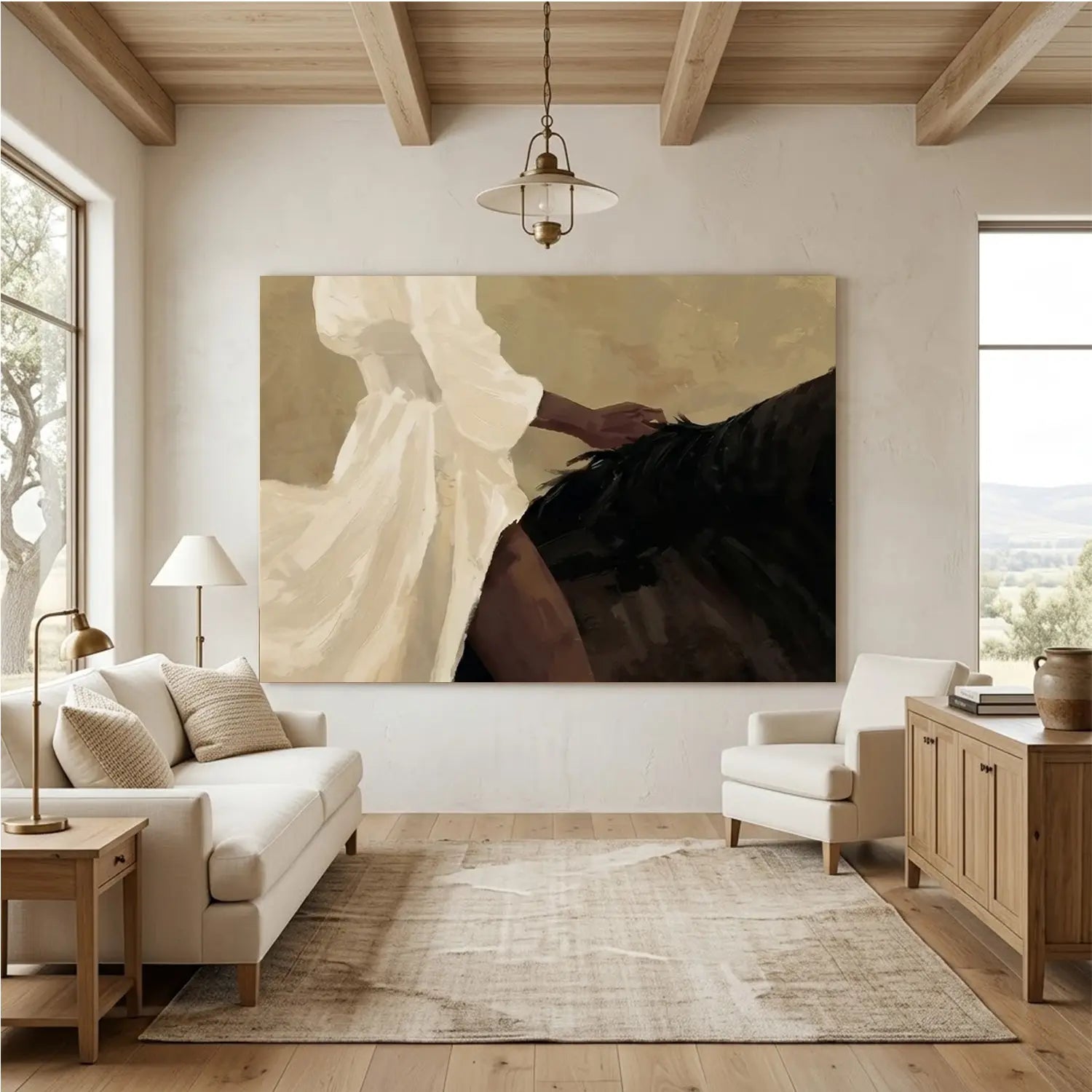 Vintage Americana Art | Quiet Saddle Grace