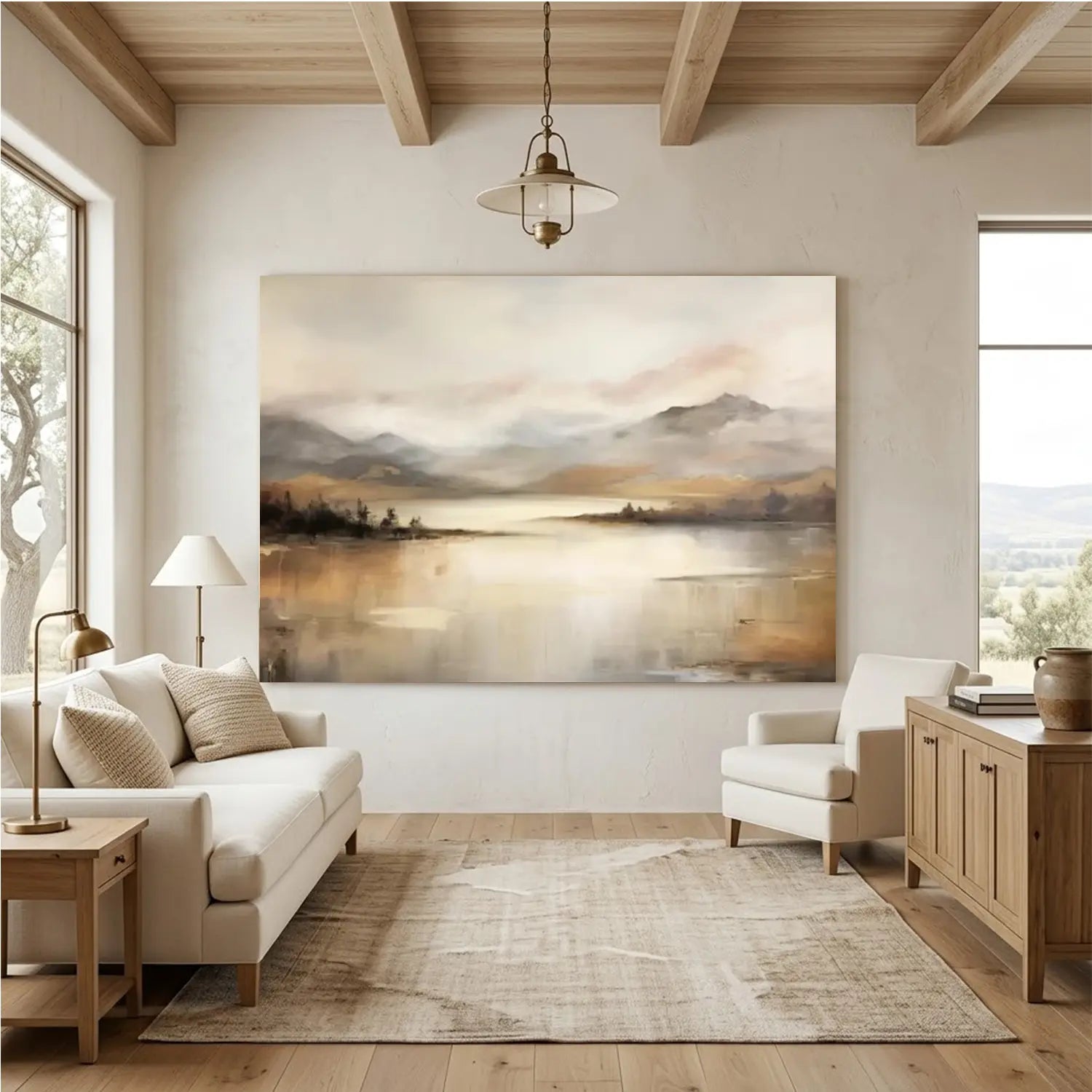 Abstract Mountain Canvas Art