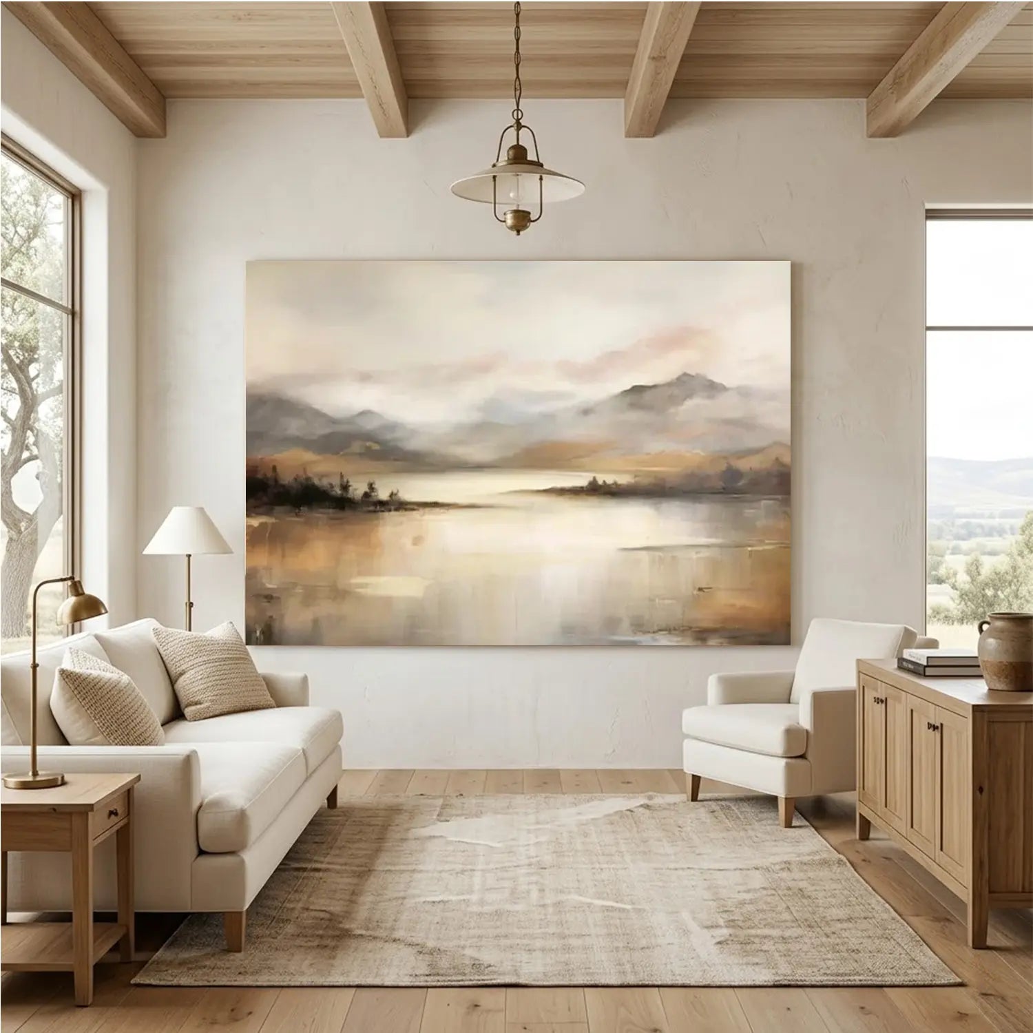 Abstract Mountain Canvas Art