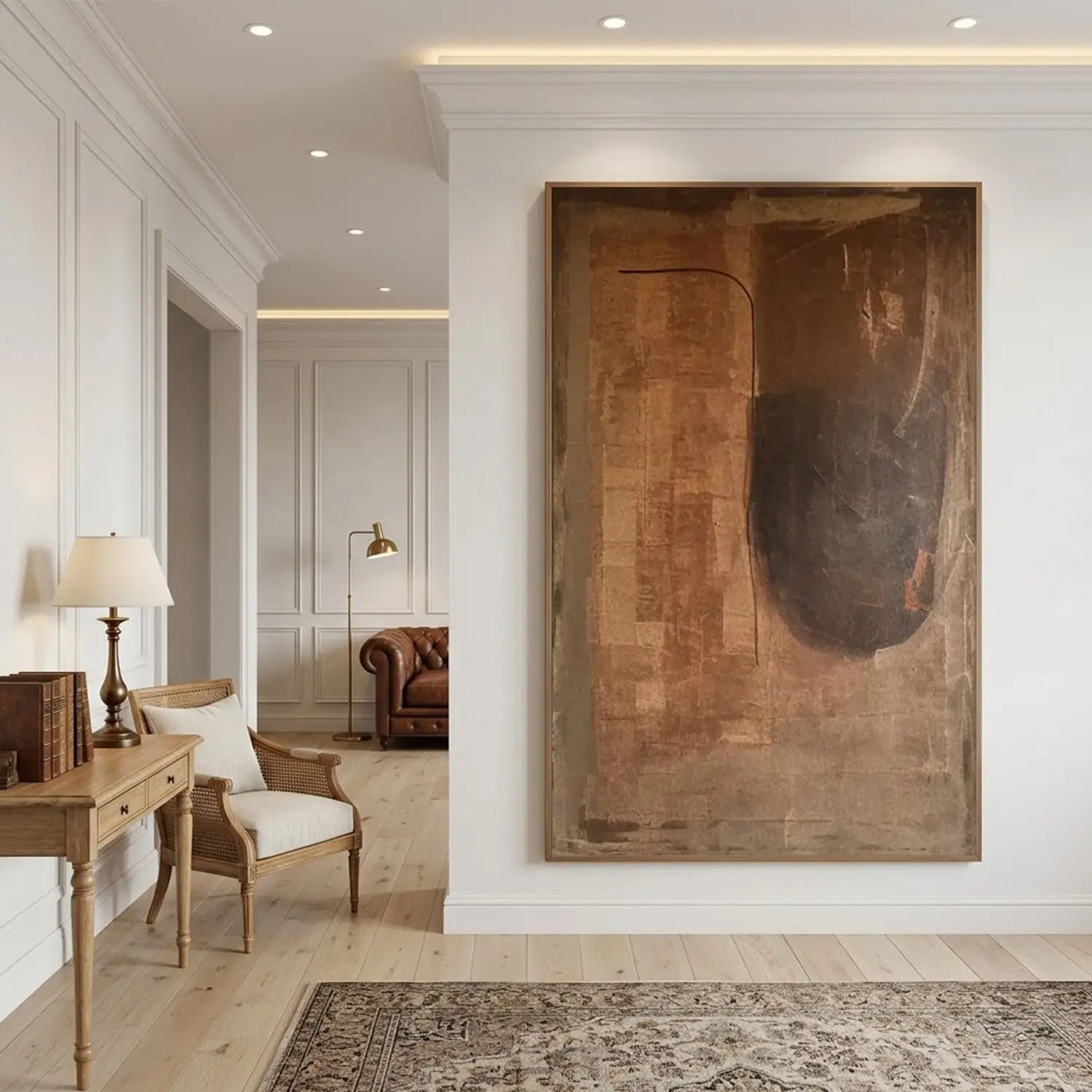 Brown Wabi Sabi Canvas Art