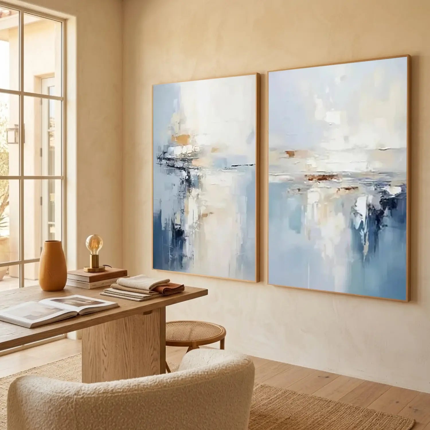 Abstract Painting Canvas Set of 2