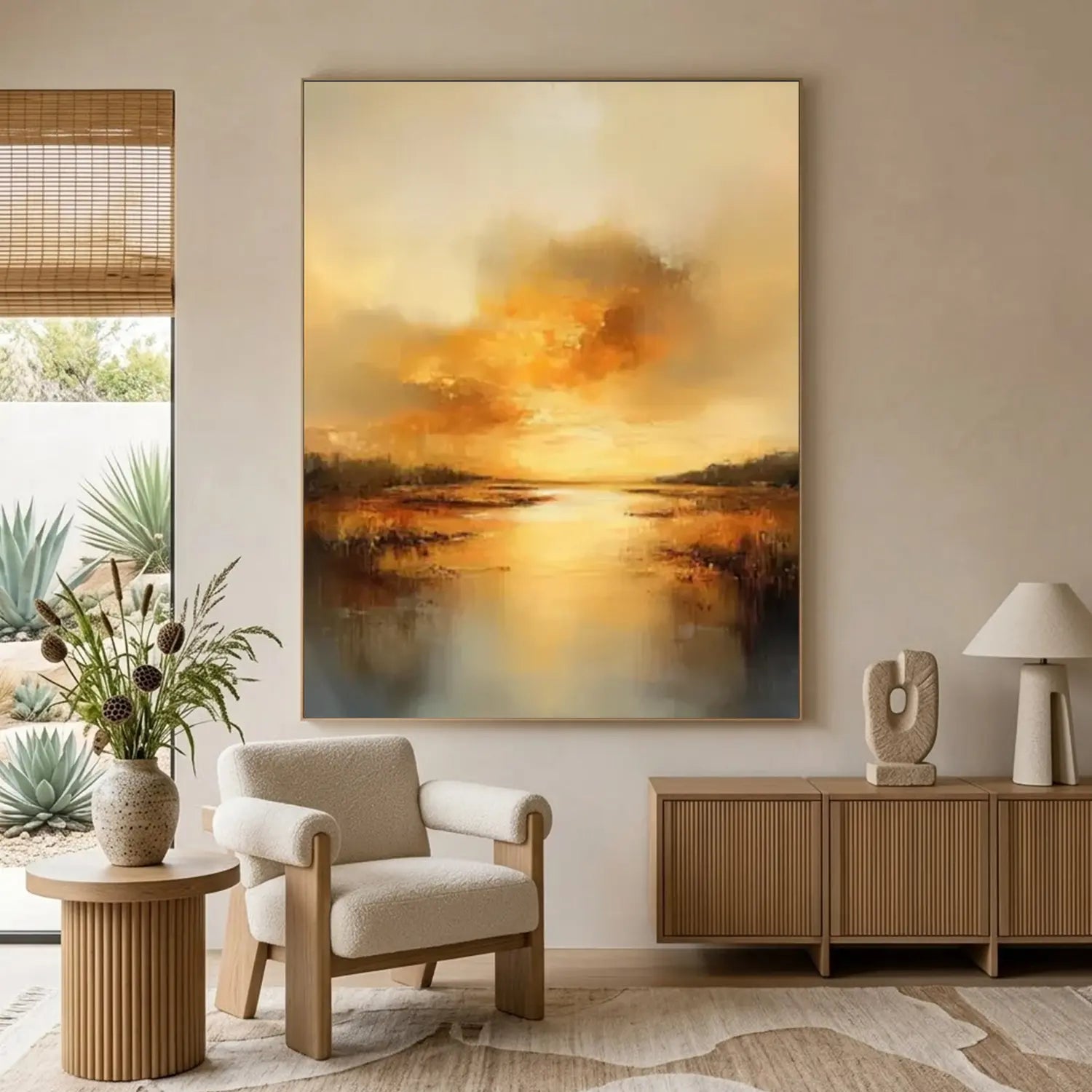 Ocean And Sky Abstract Wall Art